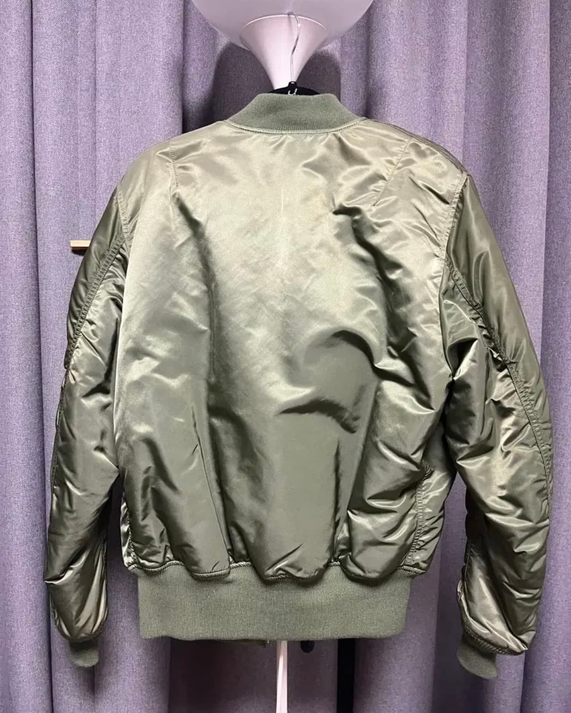 [S] 알파인더스트리 ma-1 세이지 그린 상품이미지2