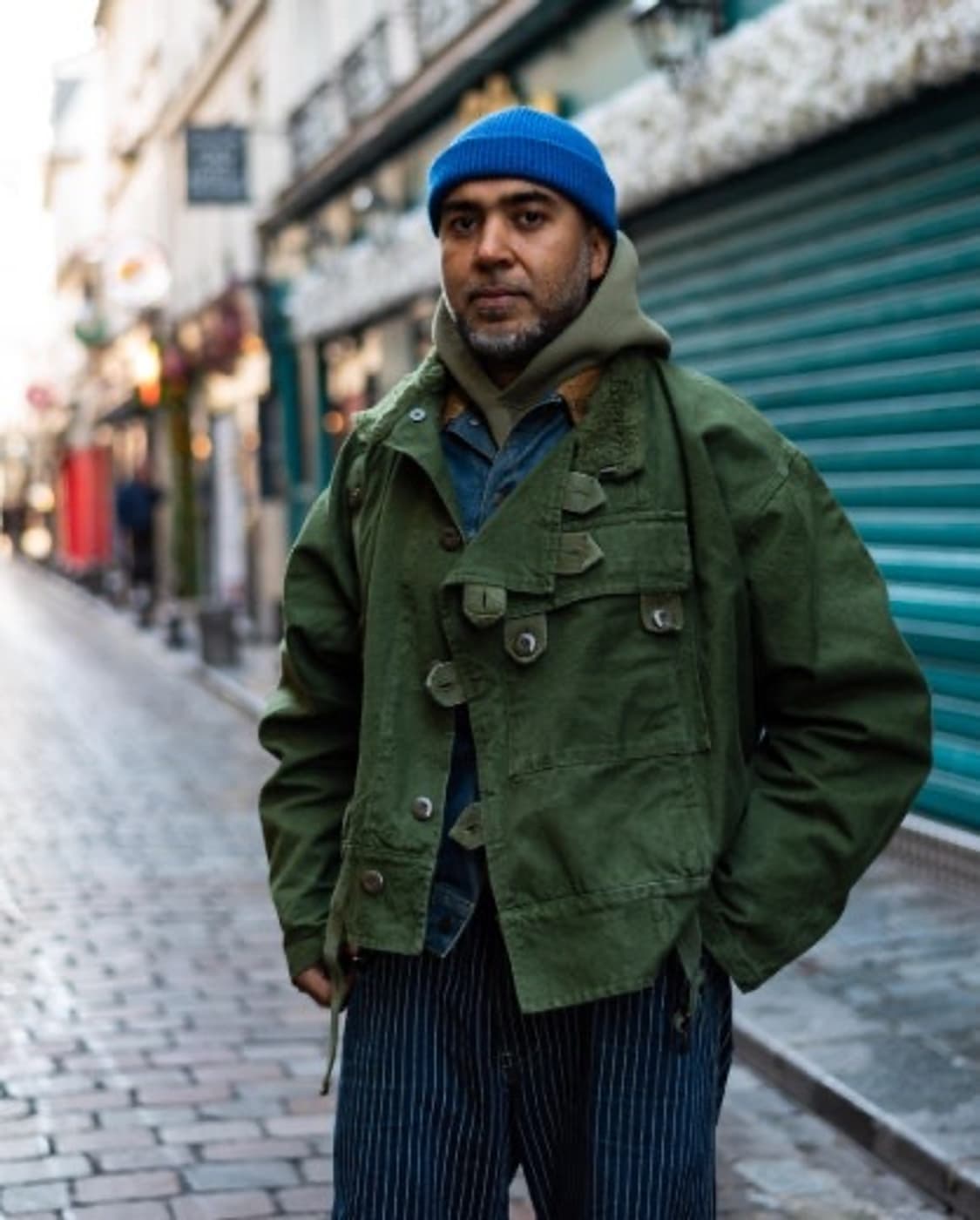 복각 밀리터리 스웨덴 모터사이클 크롭자켓 상품이미지1