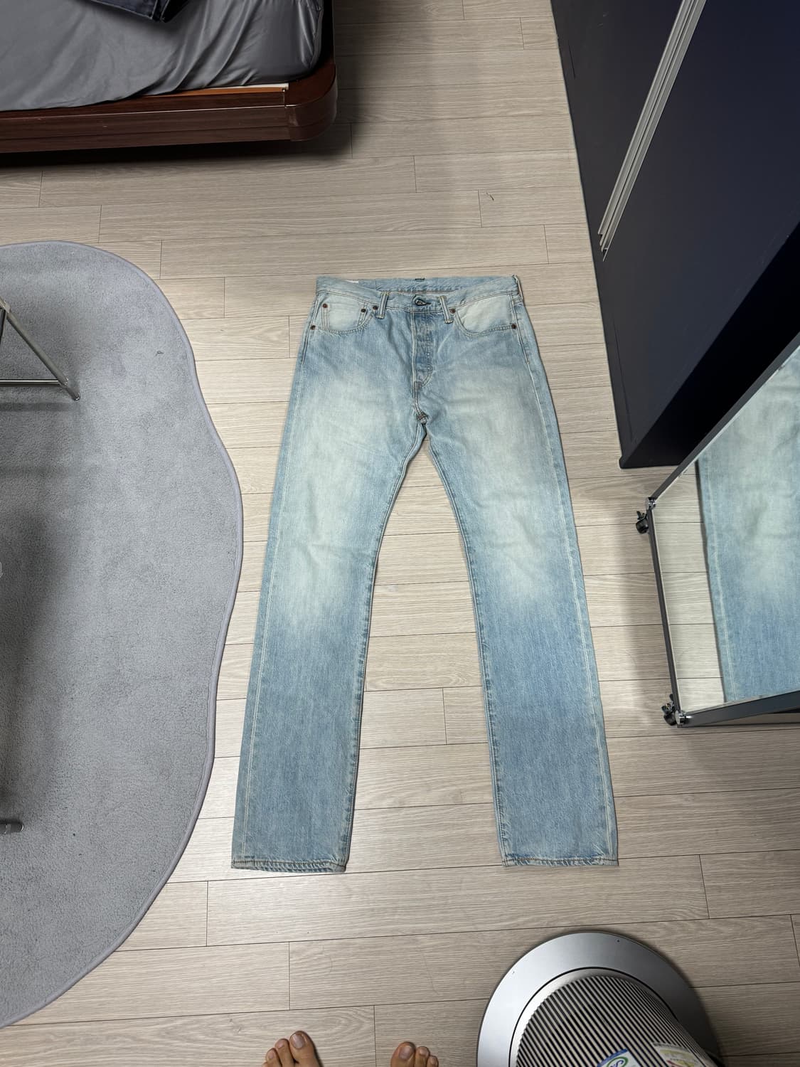 리바이스 501 wahsed denim 상품이미지2
