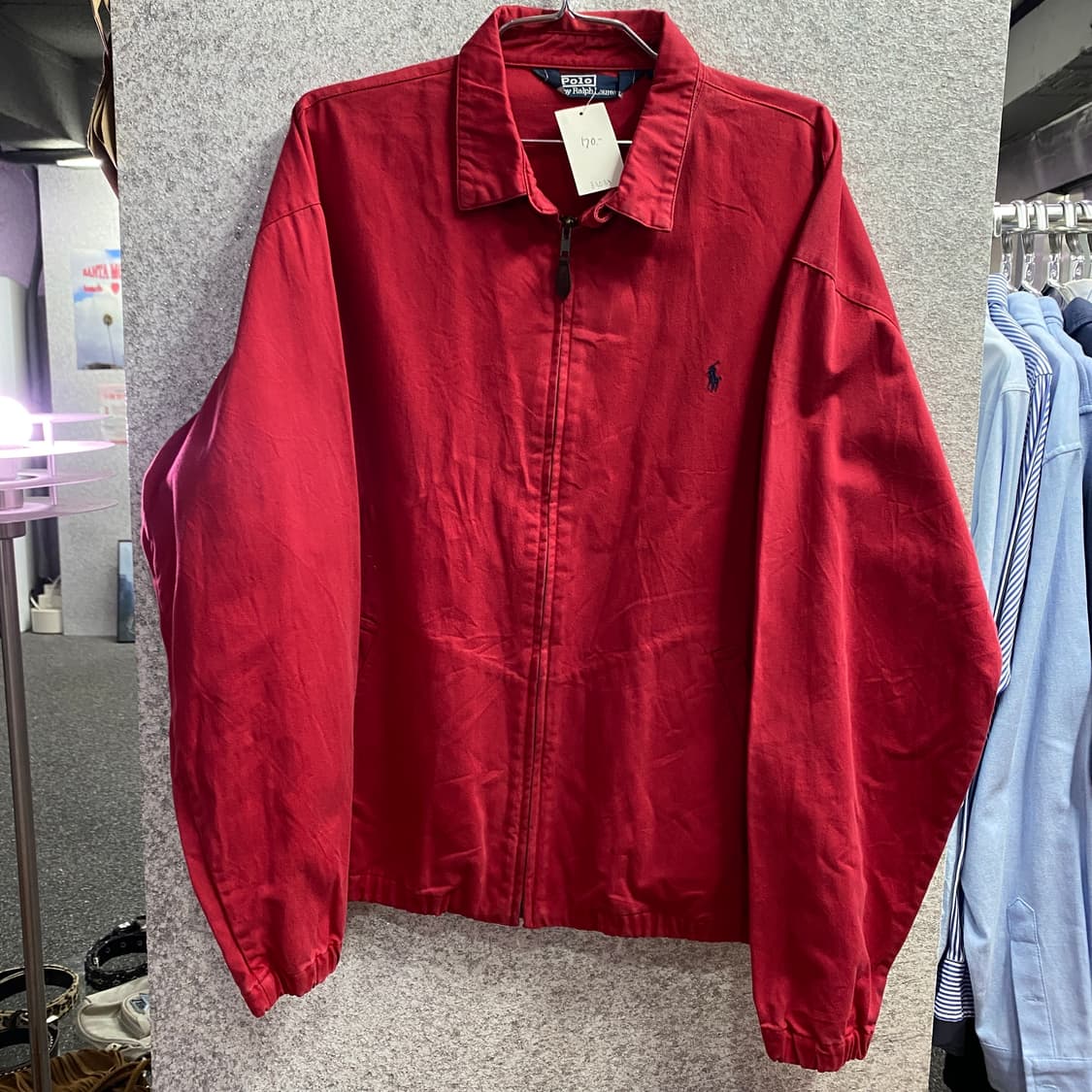 폴로 레드 스몰 로고 코튼 스윙톱 자켓 B3033 상품이미지2