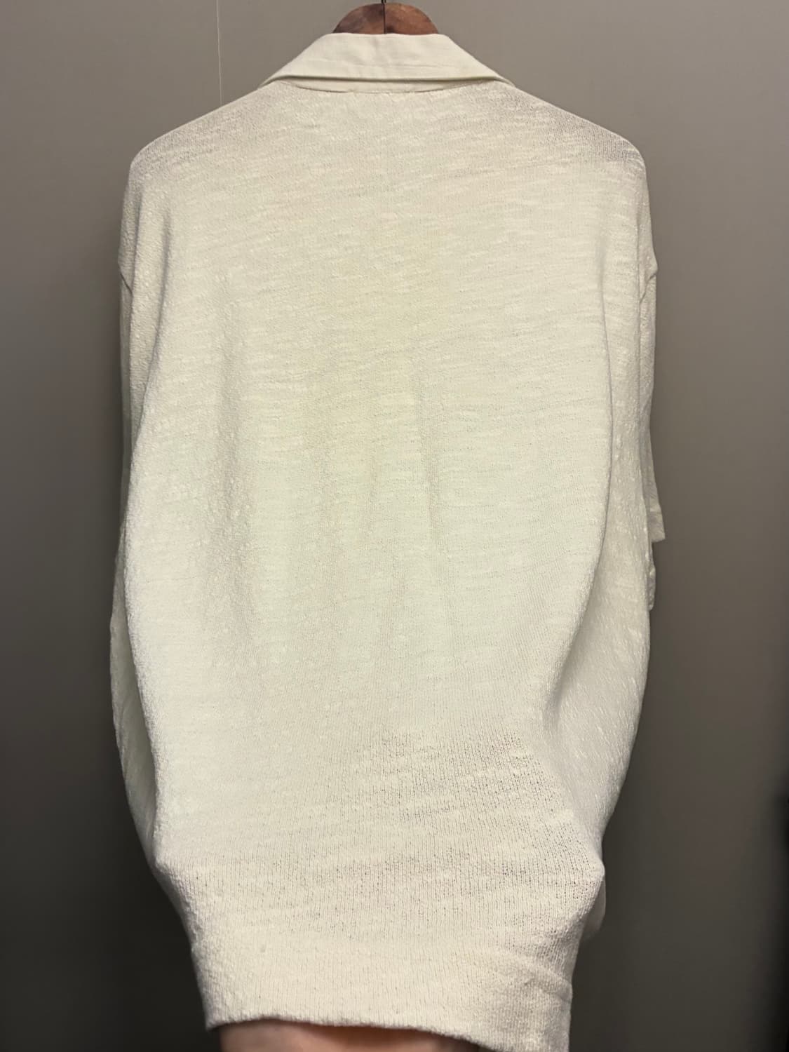 (L/103)ZARA 자라 리넨 플라워 패치 자수 오픈카라셔츠 상품이미지7