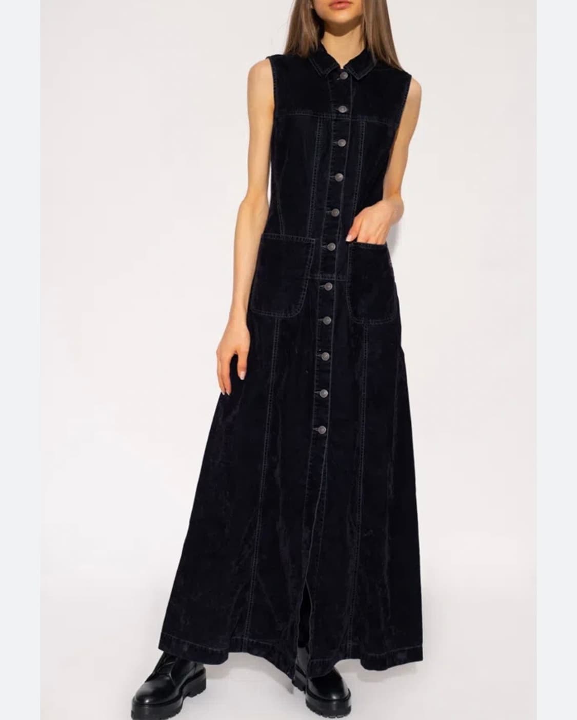 디젤 데님 벨벳 드레스 상품이미지1