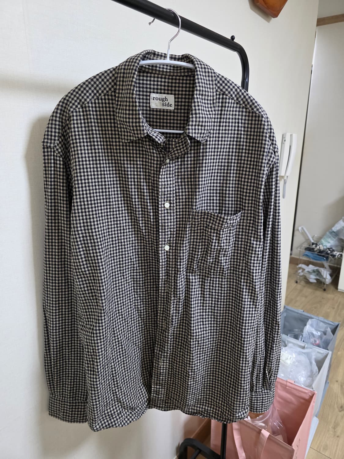 [2] 25fw 러프사이드 프라이머리 깅엄 체크 셔츠 상품이미지3