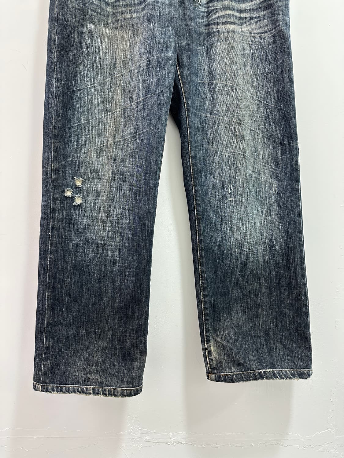 Vintage destroyed fade lines jeans 상품이미지7
