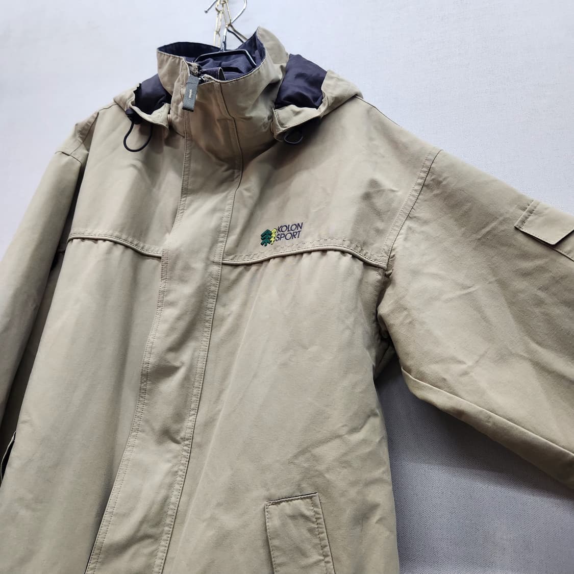 코오롱스포츠 고어텍스 후드 바람막이 스트링 자켓 100(L) 상품이미지4