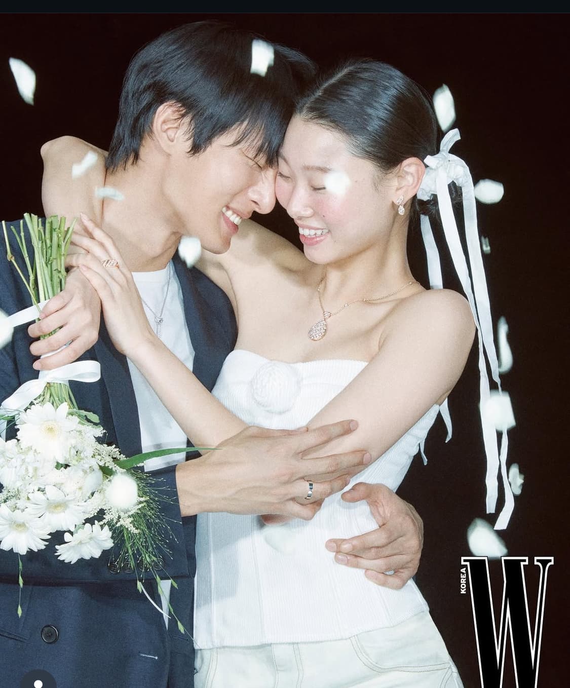 2000아카이브 Corduroy TubeTopwithRoseCorsage 상품이미지5