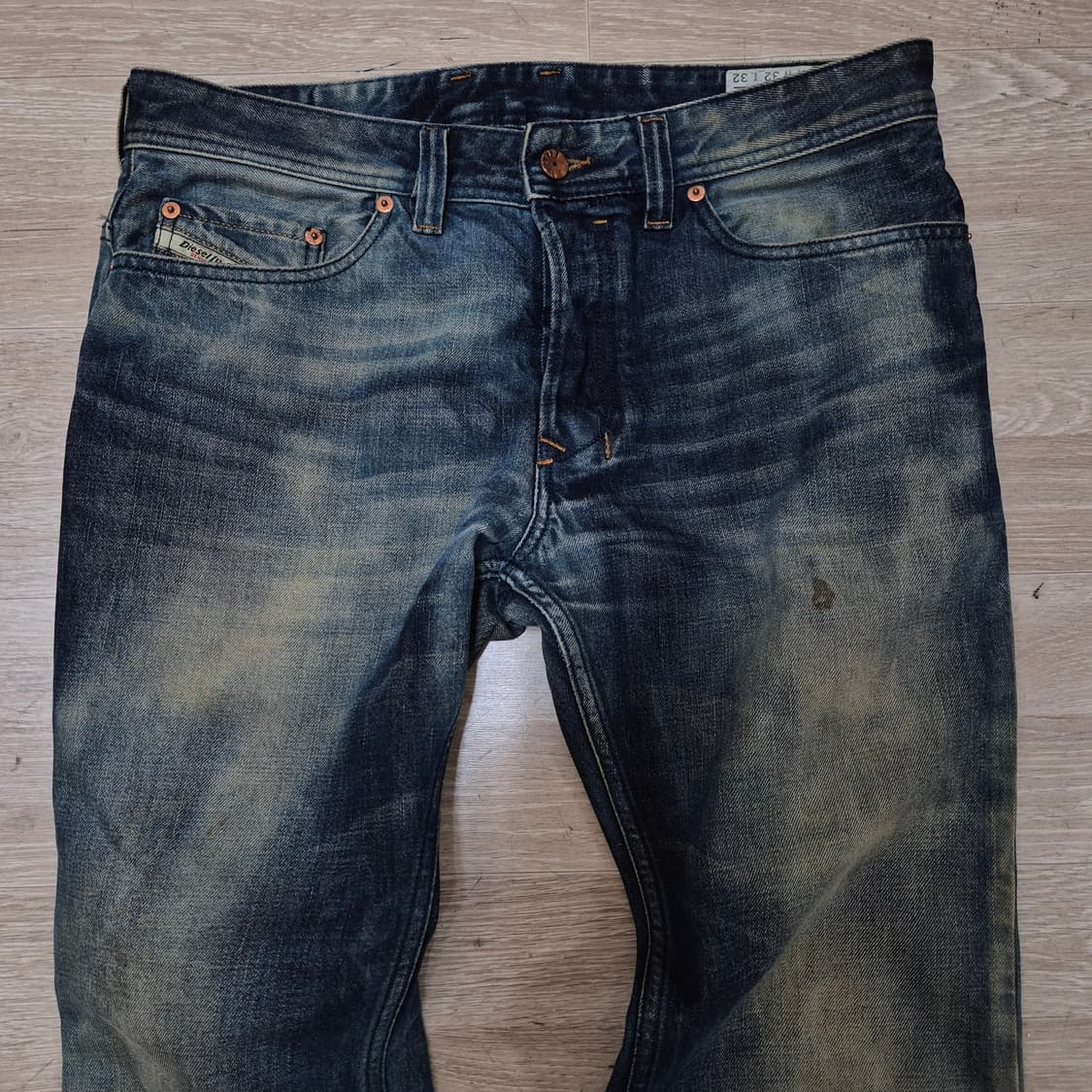 디젤 소가죽 워싱 데님 팬츠 청바지 (32) 상품이미지2