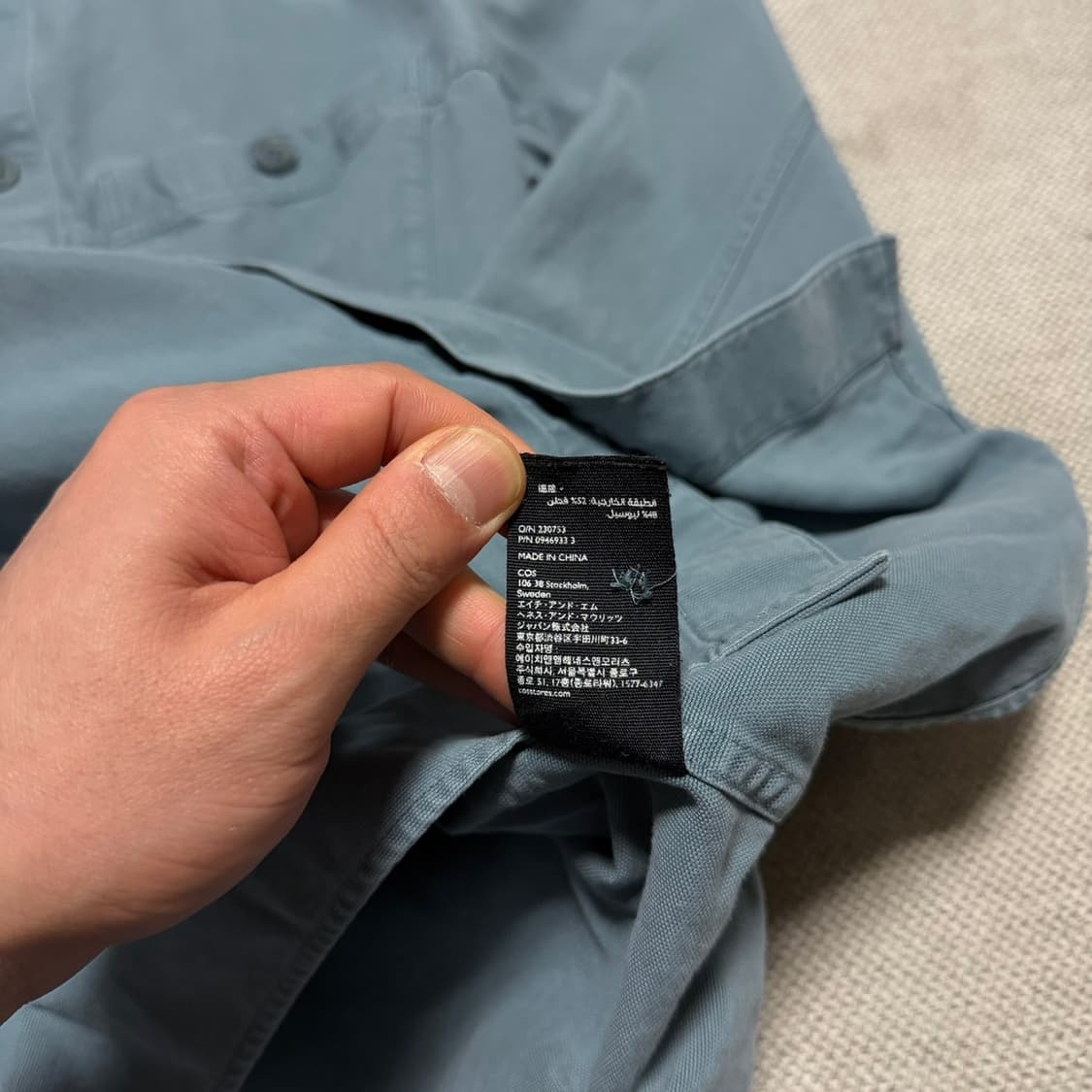 COS 코스 코튼 남방 상품이미지4