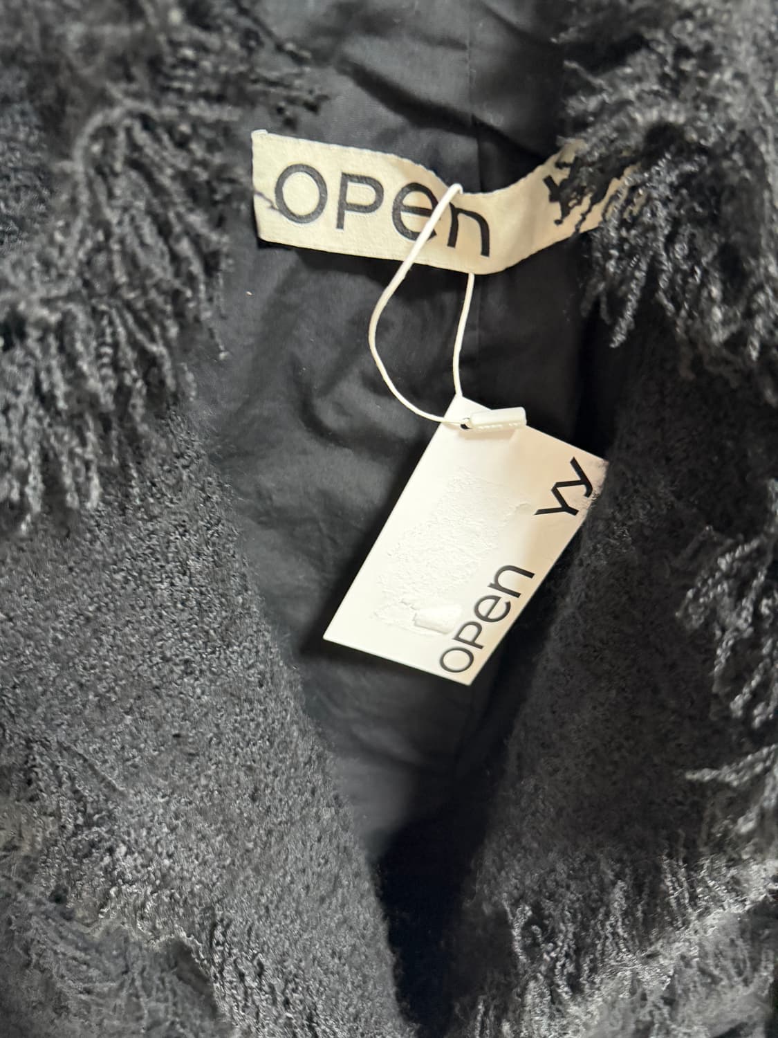 Open YY frayed tweed jacket 상품이미지7