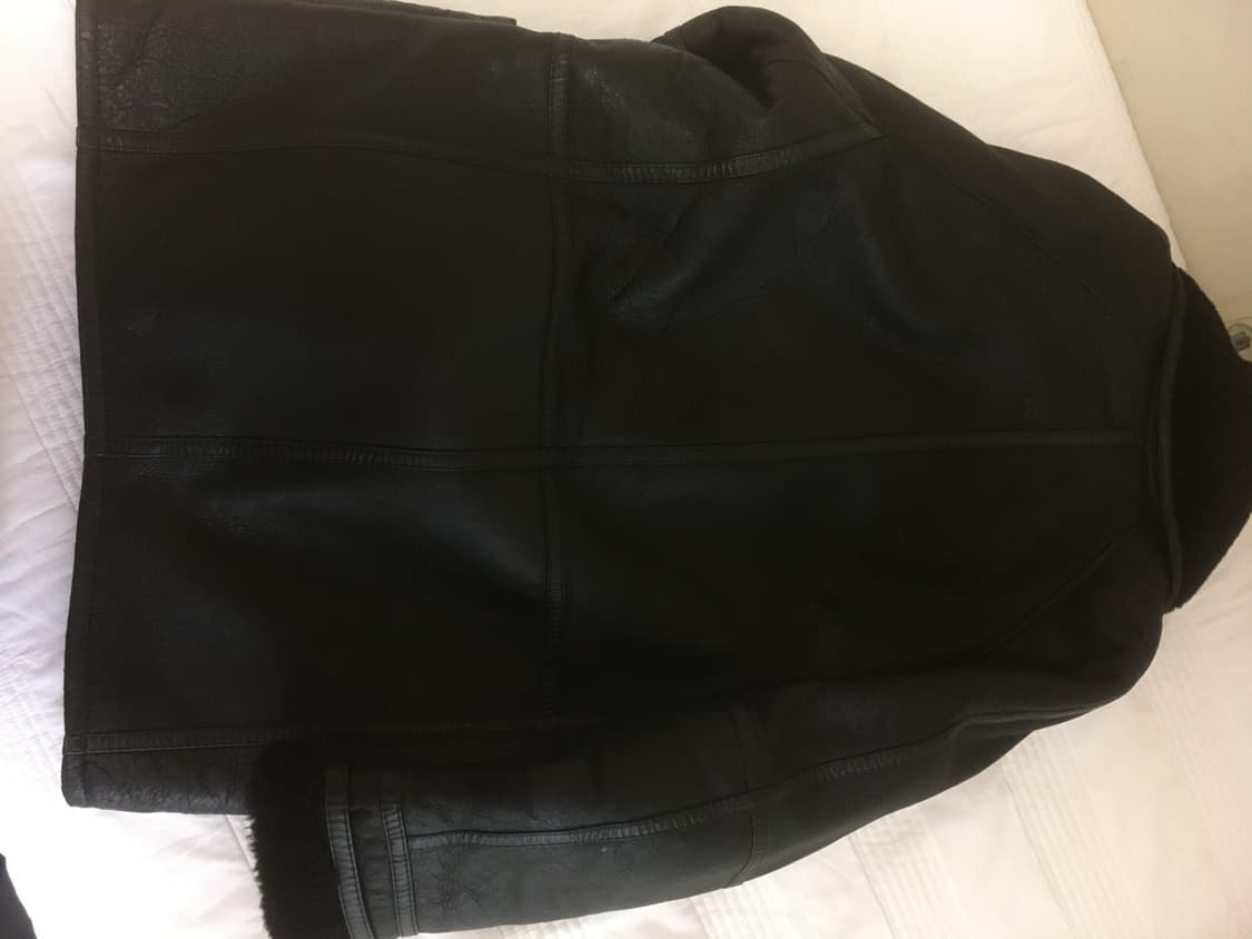 양가죽 양모 무스탕 카코트 블랙 상품이미지7