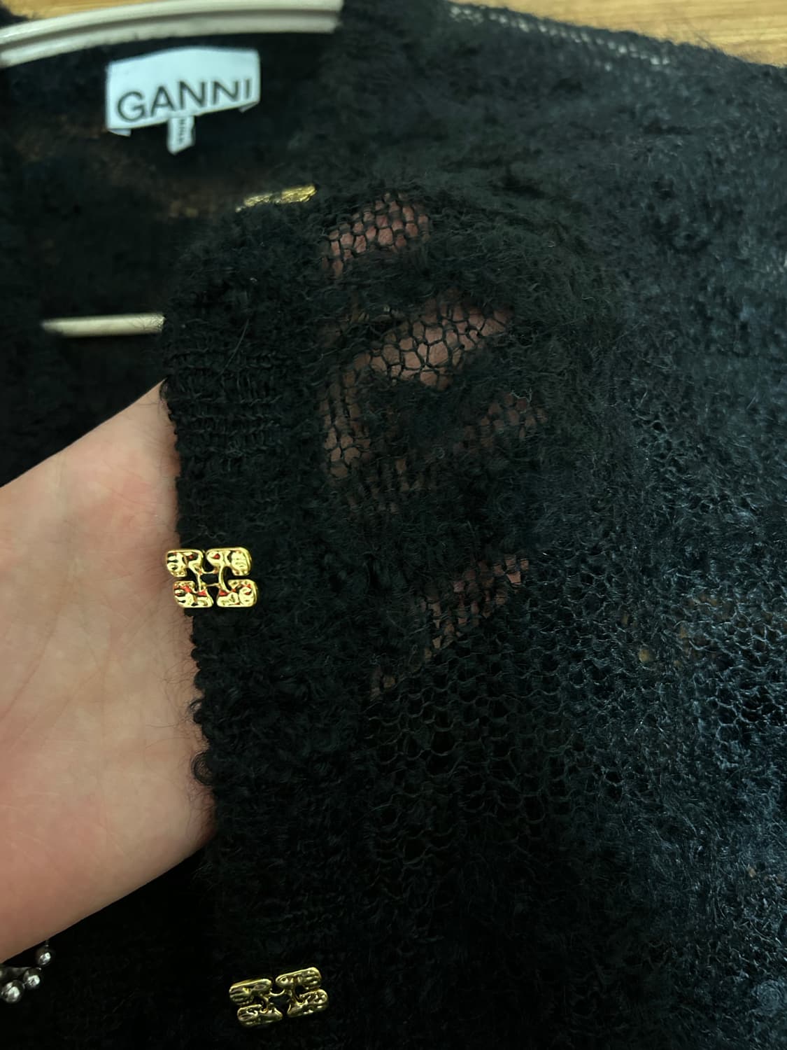 Ganni 가니 부클 가디건 상품이미지4