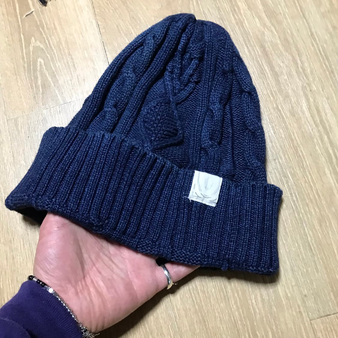 재팬 90s indigo 블루 염색 트위스터 비니 상품이미지4