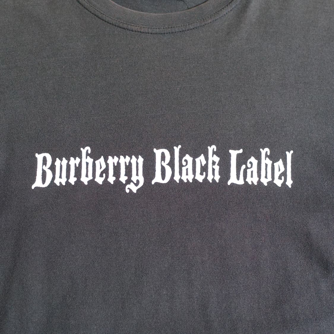 Burberry black label logo cotton 1/2 tee 상품이미지5