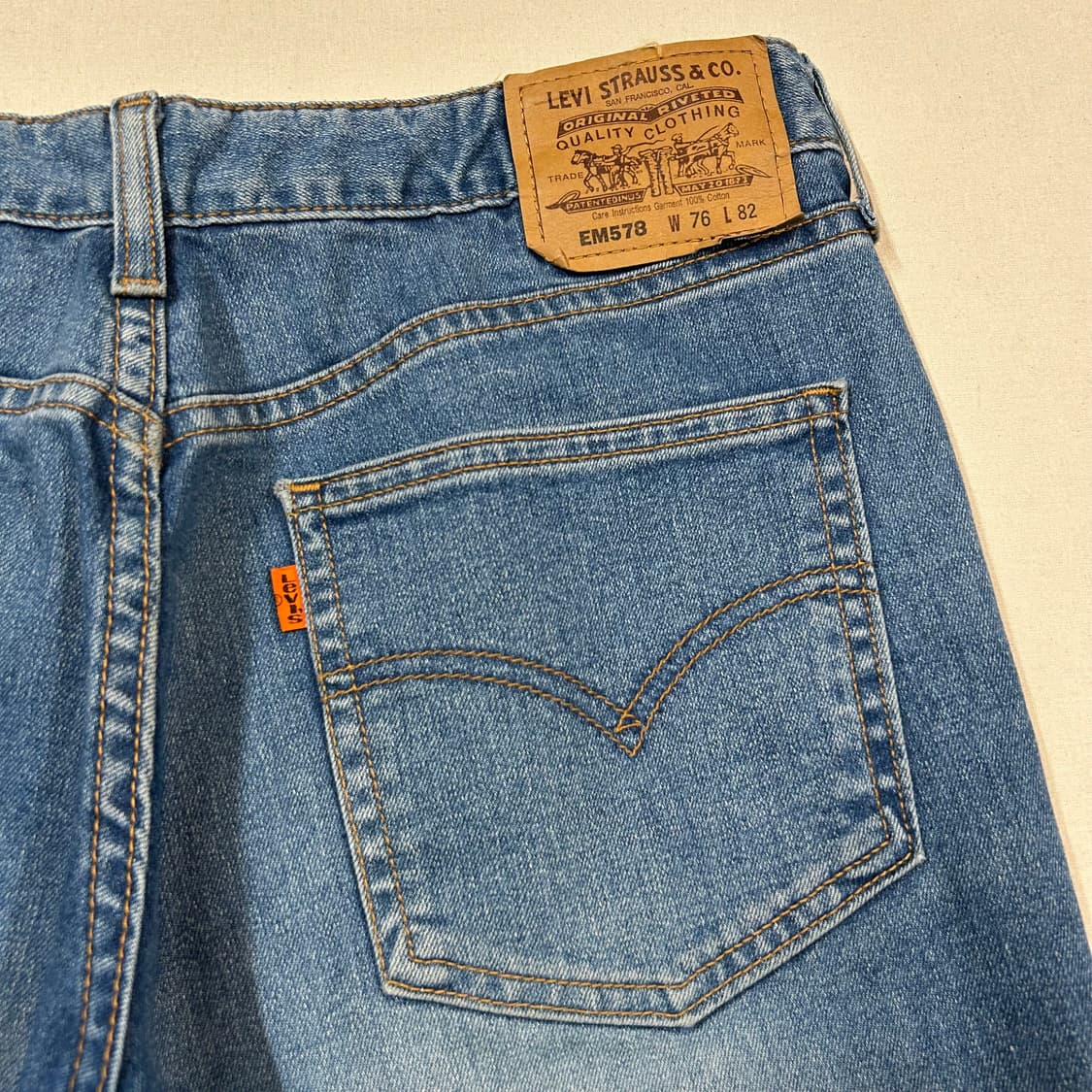 32inch) 리바이스 578 오렌지탭 플레어진 부츠컷 청바지 상품이미지3