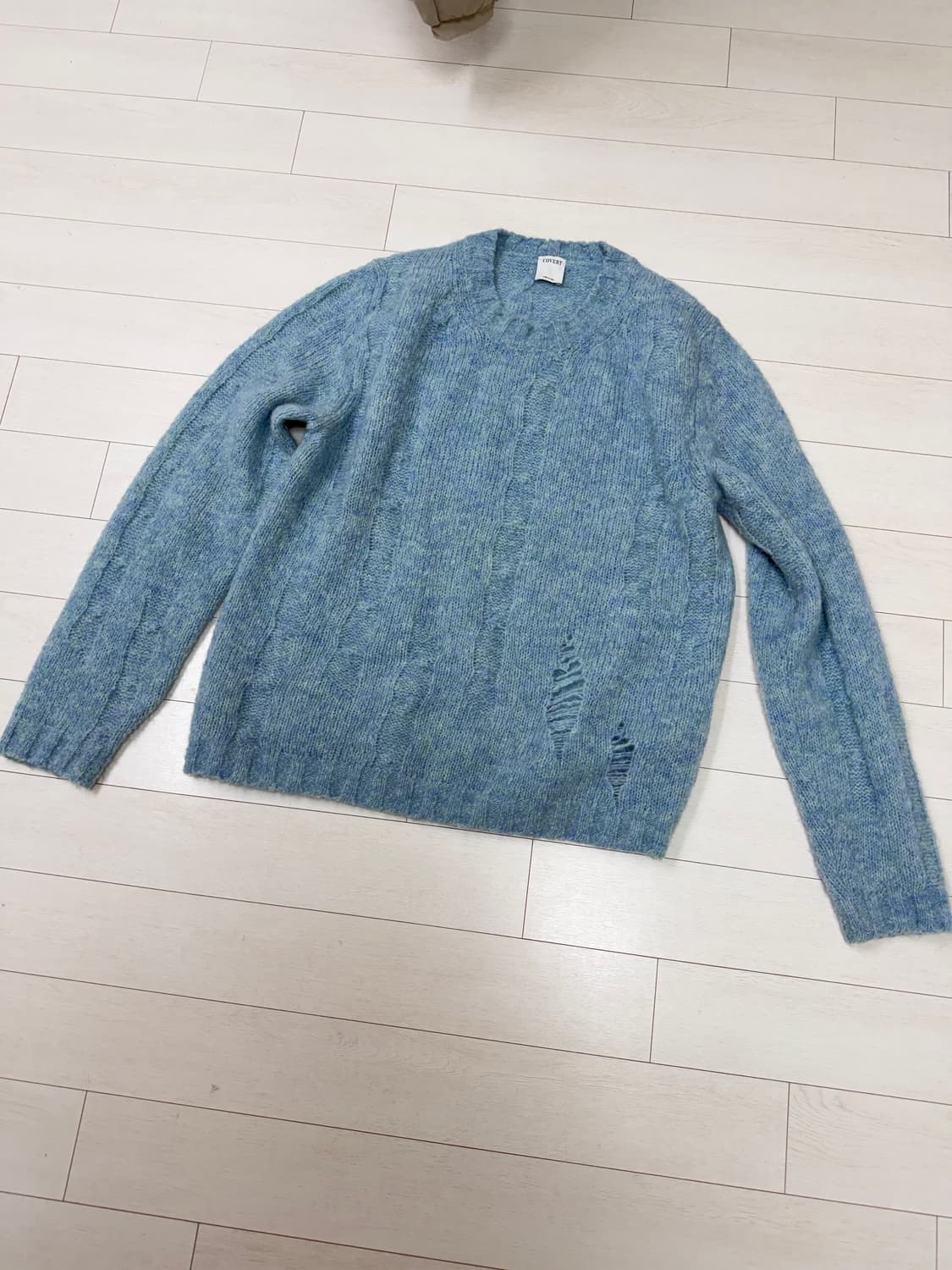 커버트(COVERT) 이태리 알파카 디스트레스드 스웨터 50 size 상 상품이미지1