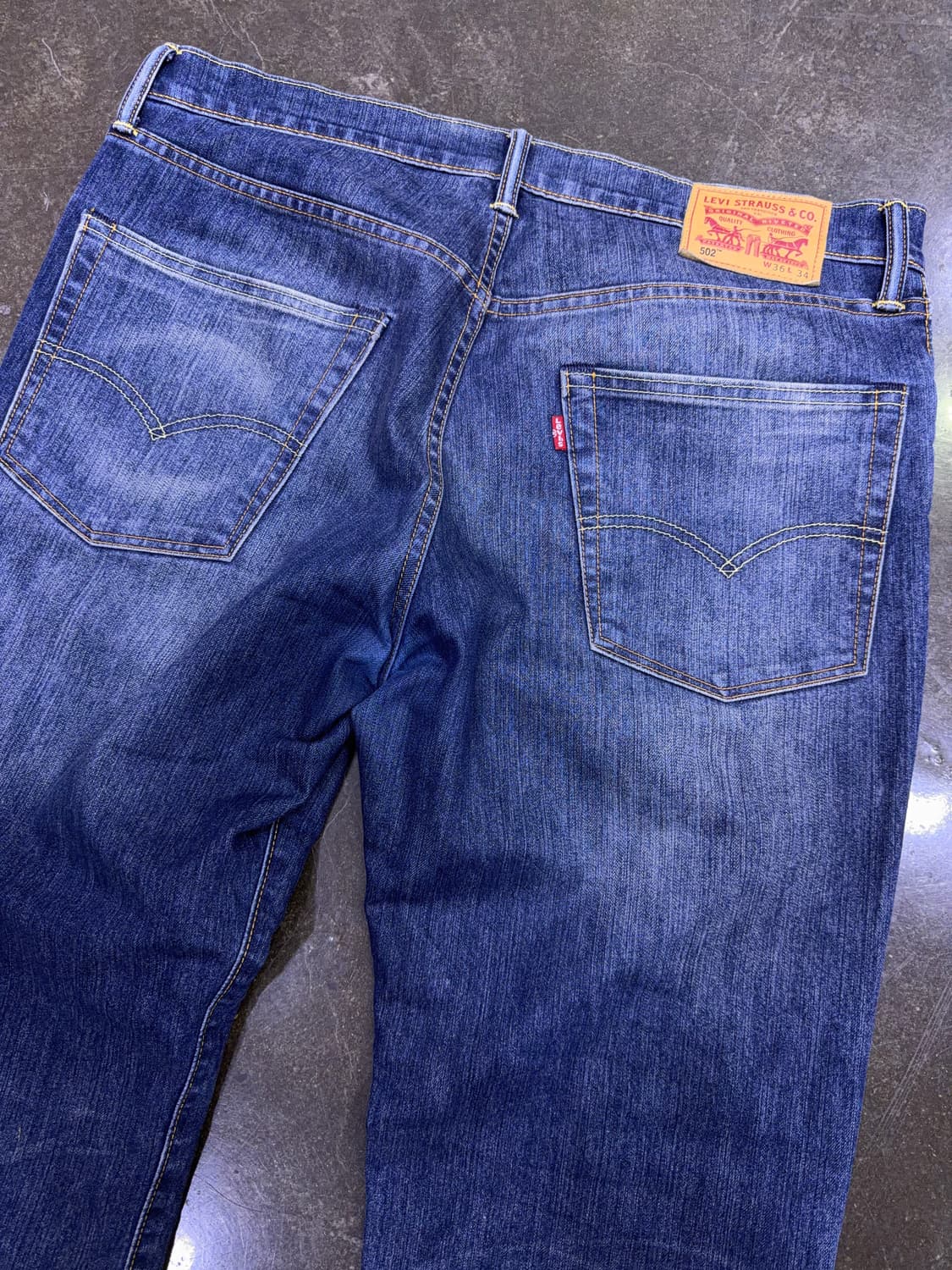 리바이스 502 테이퍼드핏 빈티지 워싱 데님팬츠 36 상품이미지7