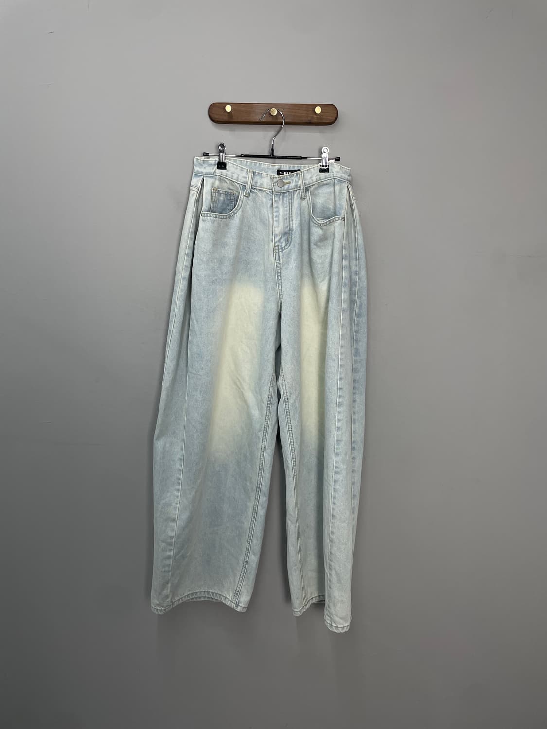 에스빈 진스 연청 와이드 데님 팬츠 H1551 상품이미지2