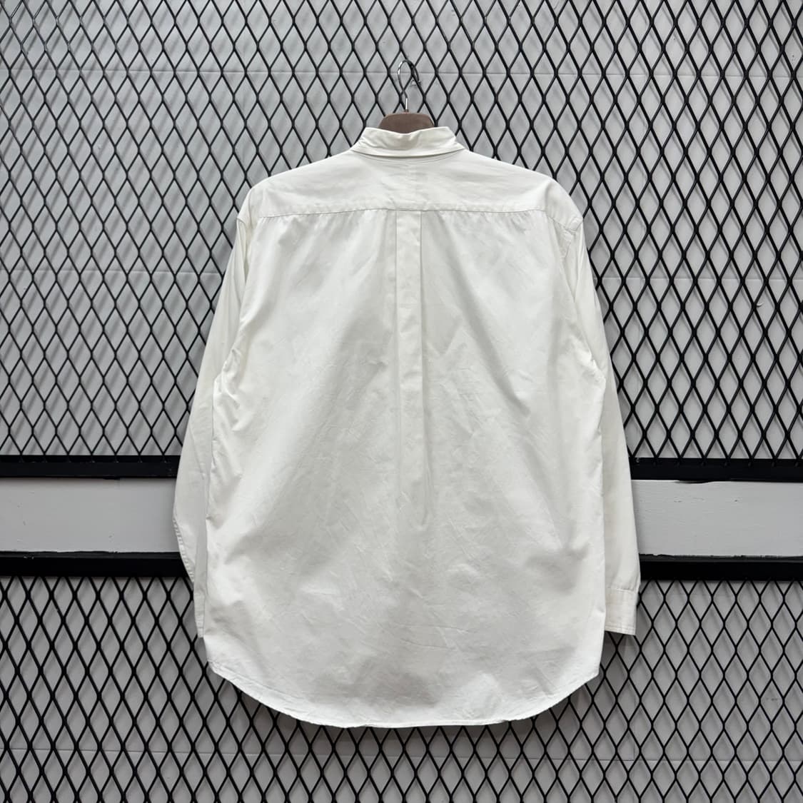 폴로 랄프로렌 솔리드 긴팔 셔츠 브라운 포니 포인트 화이트 상품이미지2