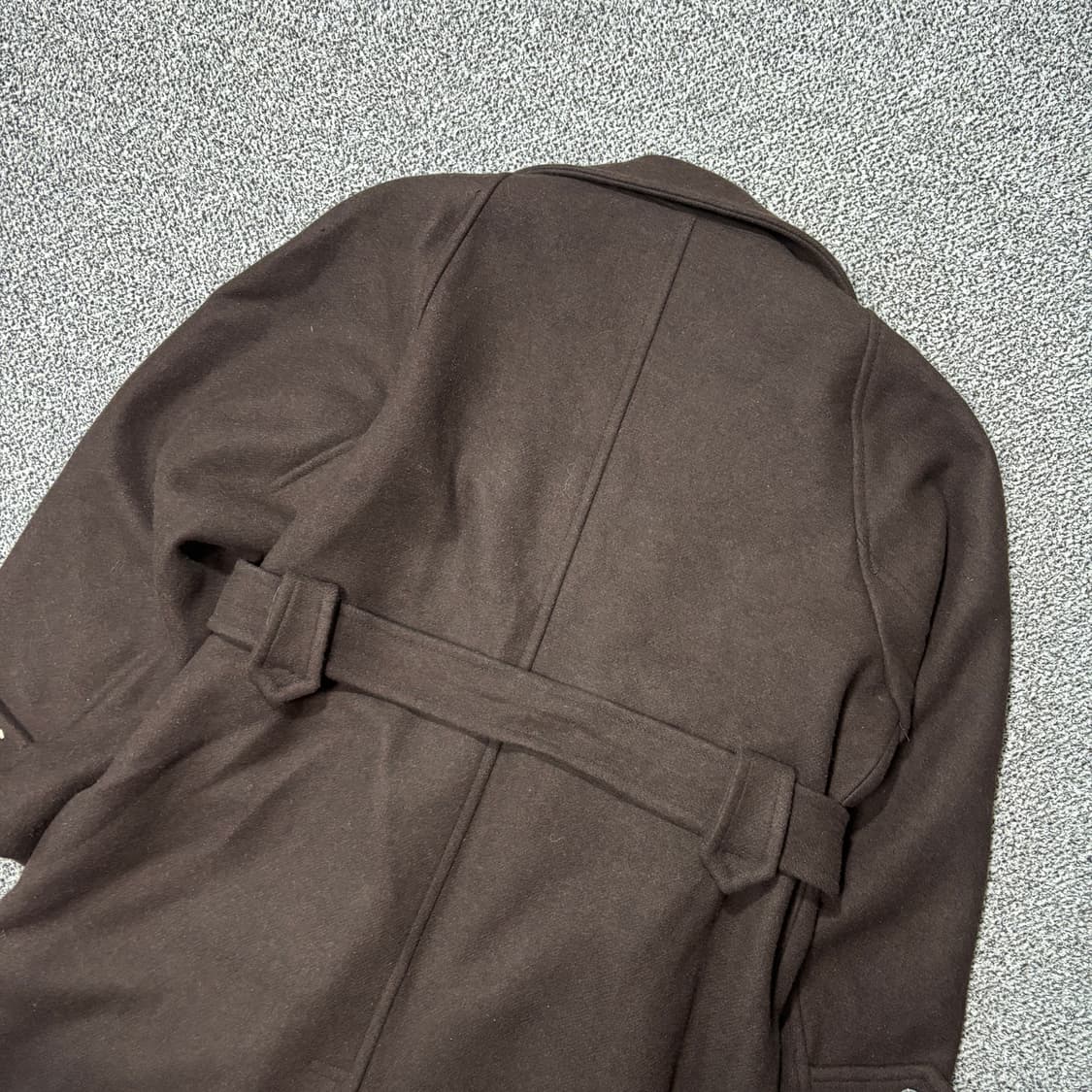 [W] 로우클래식 W컨셉 울 벨트 코트 브라운 (S) 상품이미지8