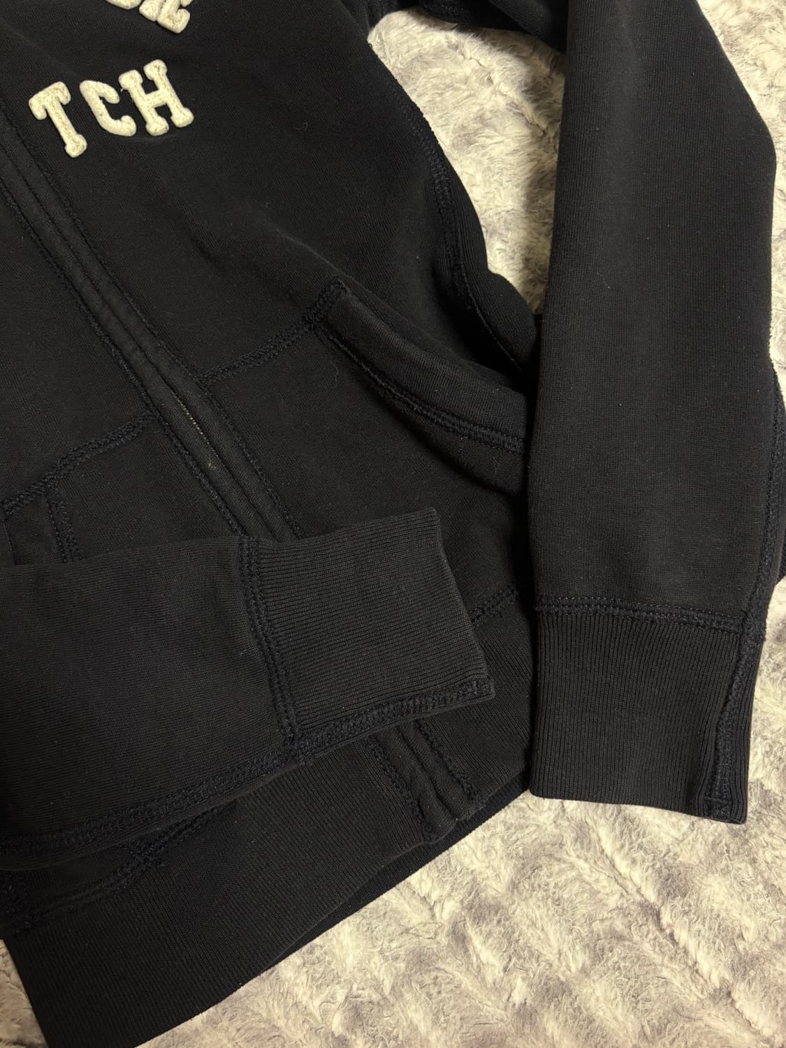 아베크롬비 네이비 딱붙슬림핏 후드집업 S 상품이미지3