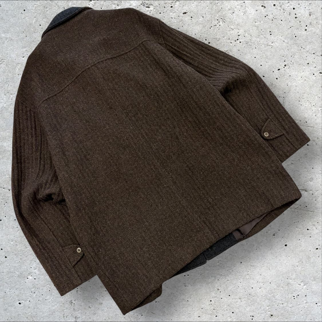 [105] 라코스테 서광 울 브라운 헤링본 코트 D141 상품이미지2