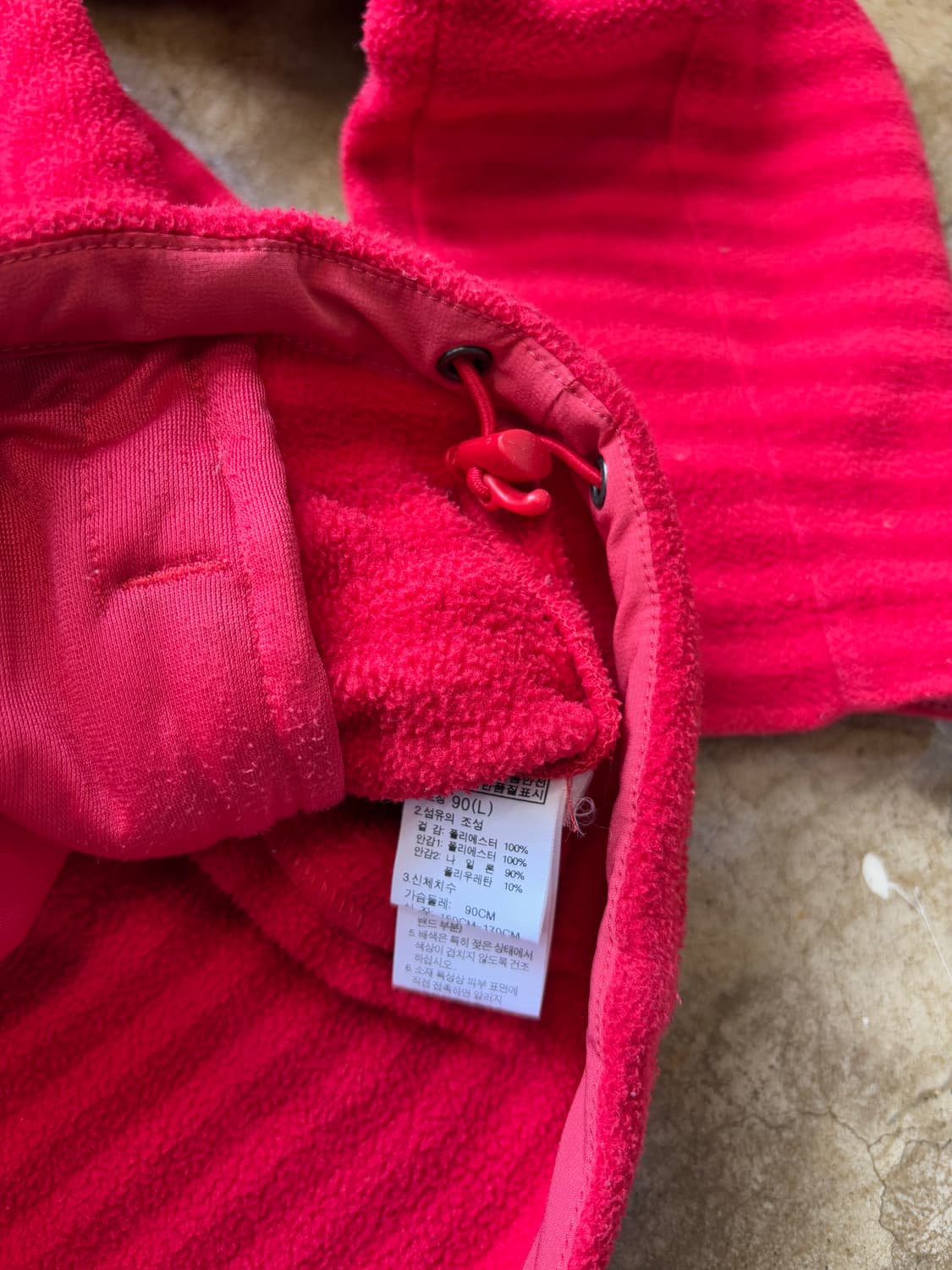 노스페이스 스트라이프 레드 플리스 상품이미지5