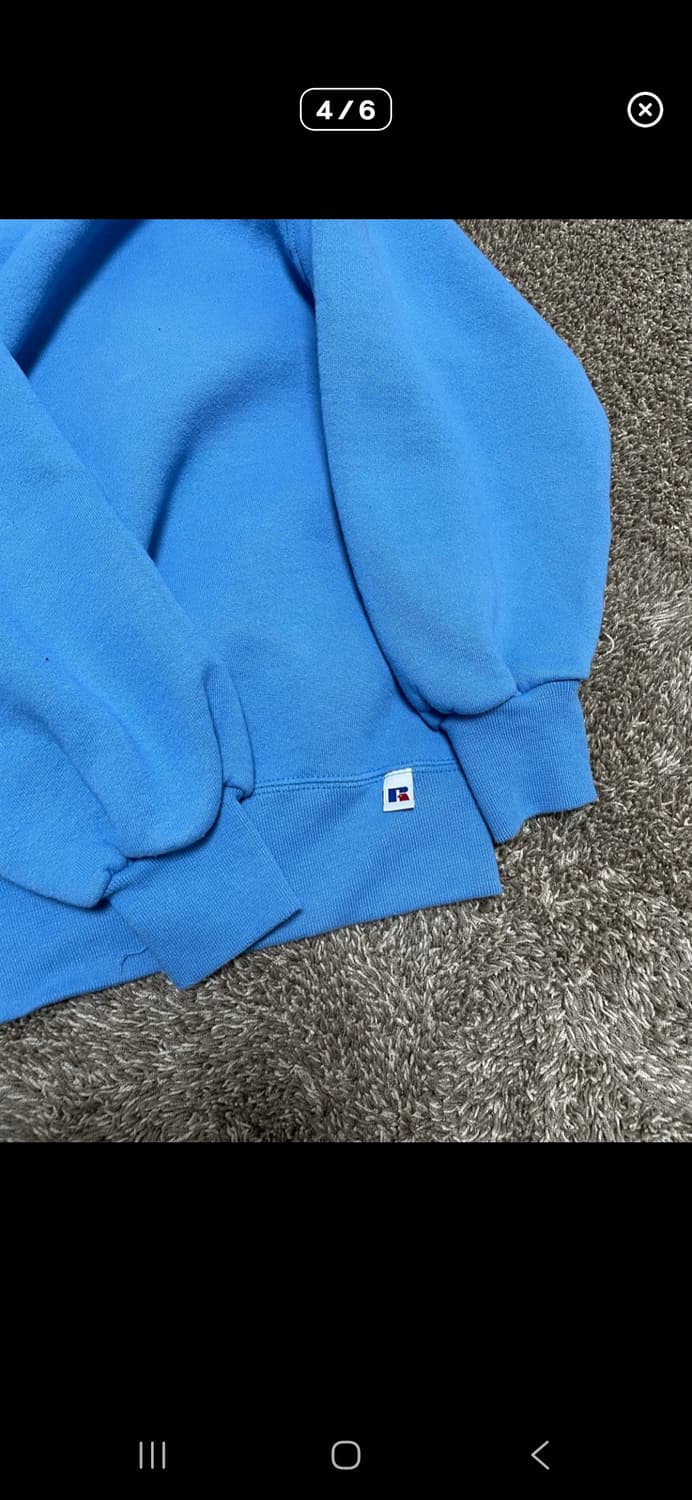 90s russell 베이비 블루 맨투맨 L 상품이미지5