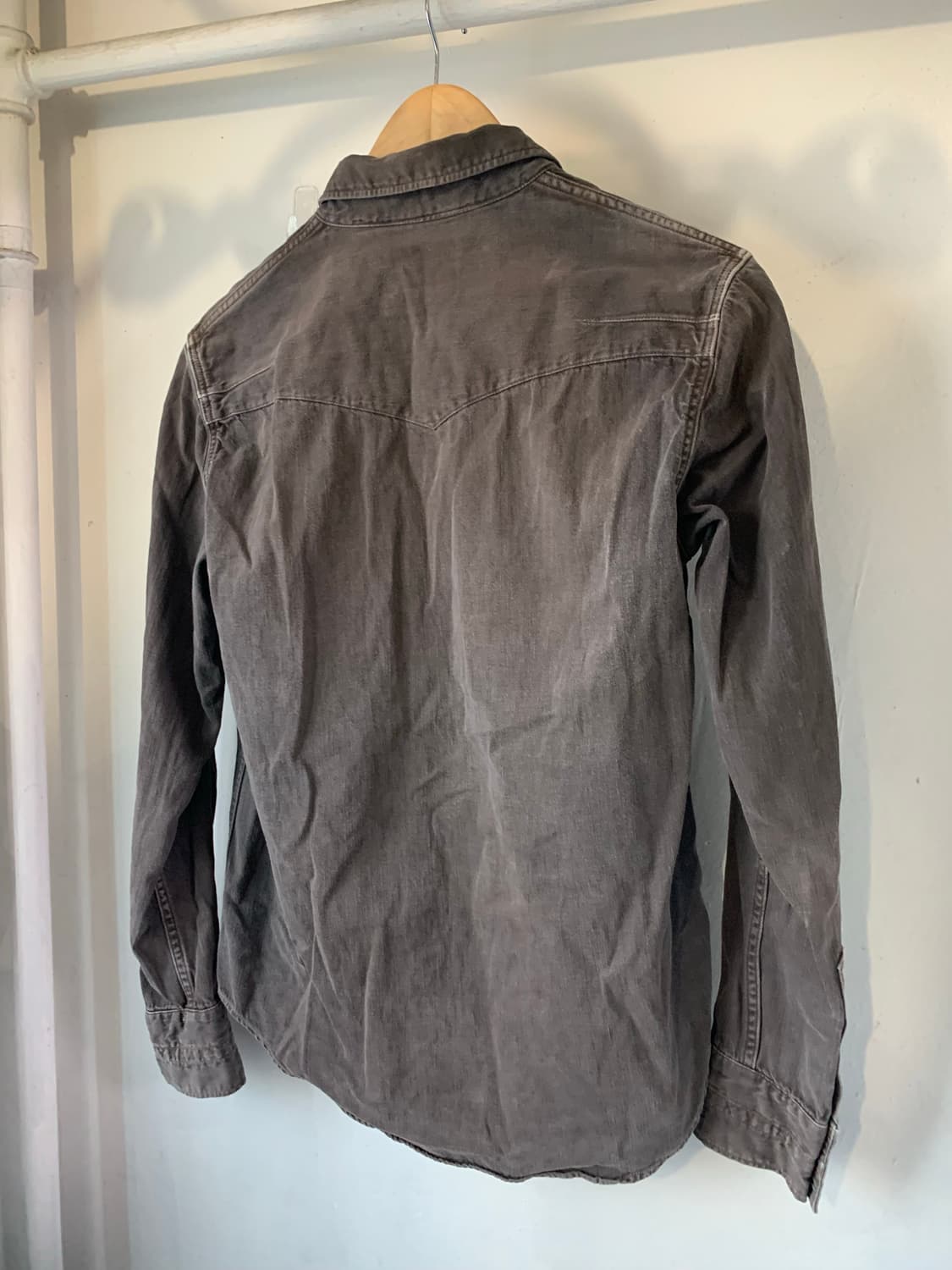 넘버나인 웨스턴 셔츠 브라운 상품이미지8