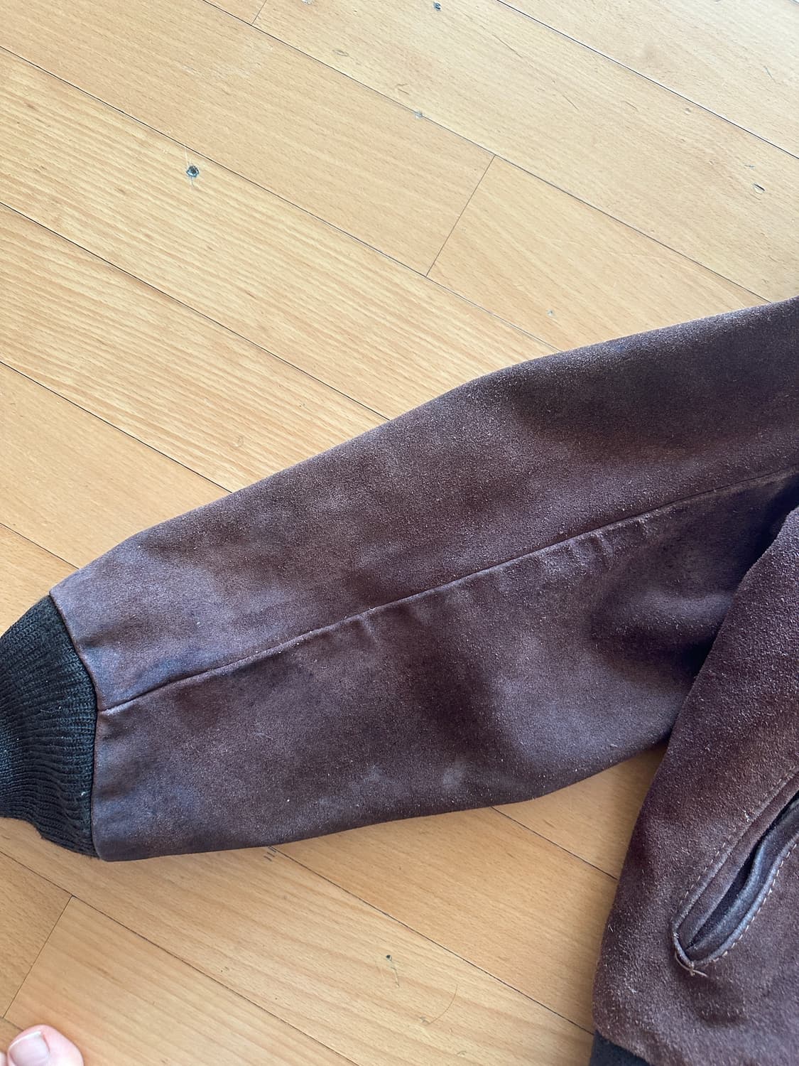 쇼트 빈티지 스웨이드 자켓 42 상품이미지2