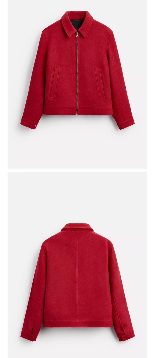 자라 부클 울 점퍼 xl 상품이미지2