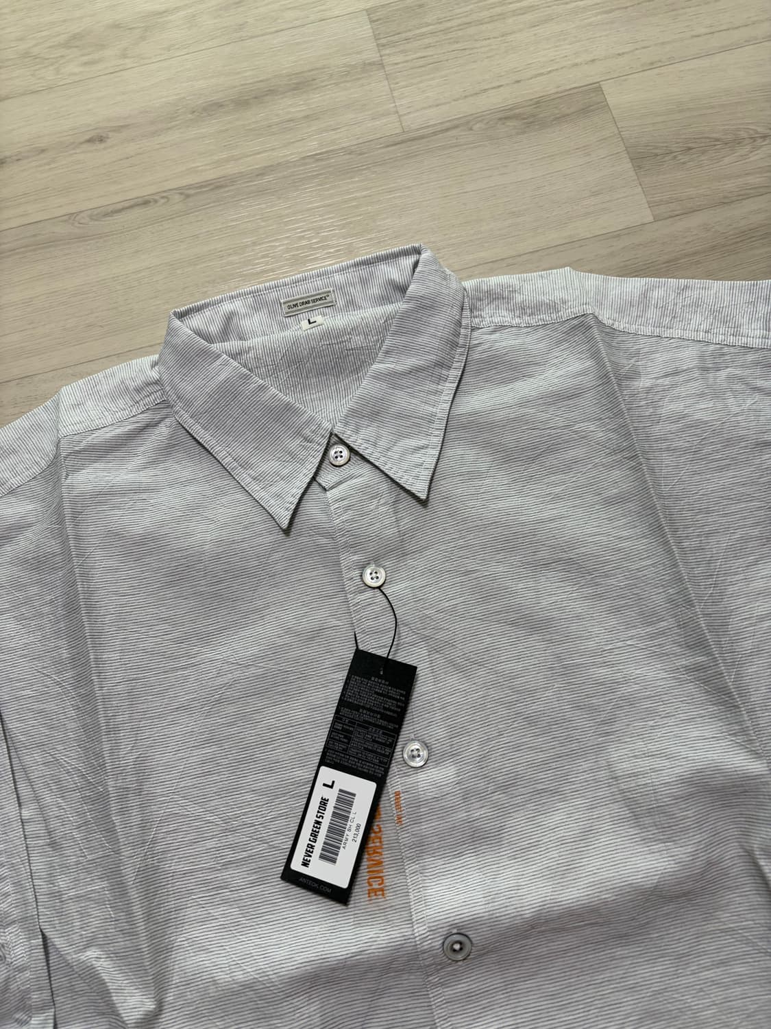 올리브드랩서비스 ODS 시그널 로고 셔츠 SC CL L사이즈 판매 상품이미지2