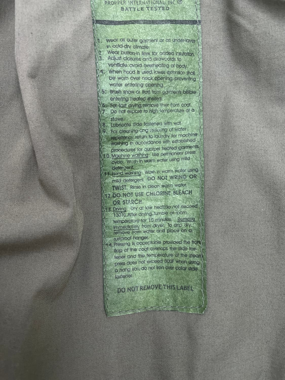 프로퍼(Propper) 커스텀 패치 M-65 콜드 웨더 필드 자켓 상품이미지6