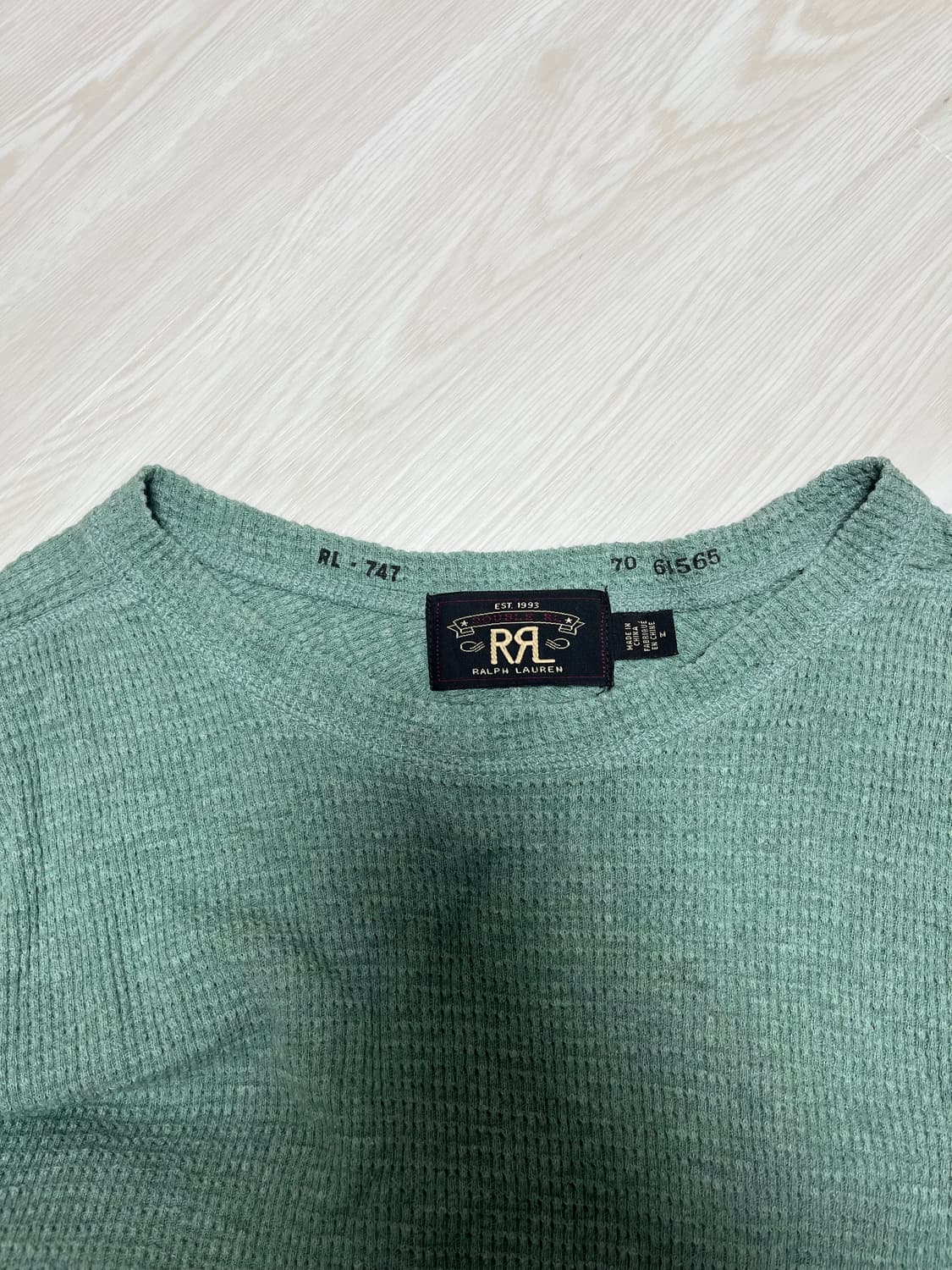 rrl 더블알엘 와플 쭉티 긴팔 롱슬리브 셔츠 상품이미지2