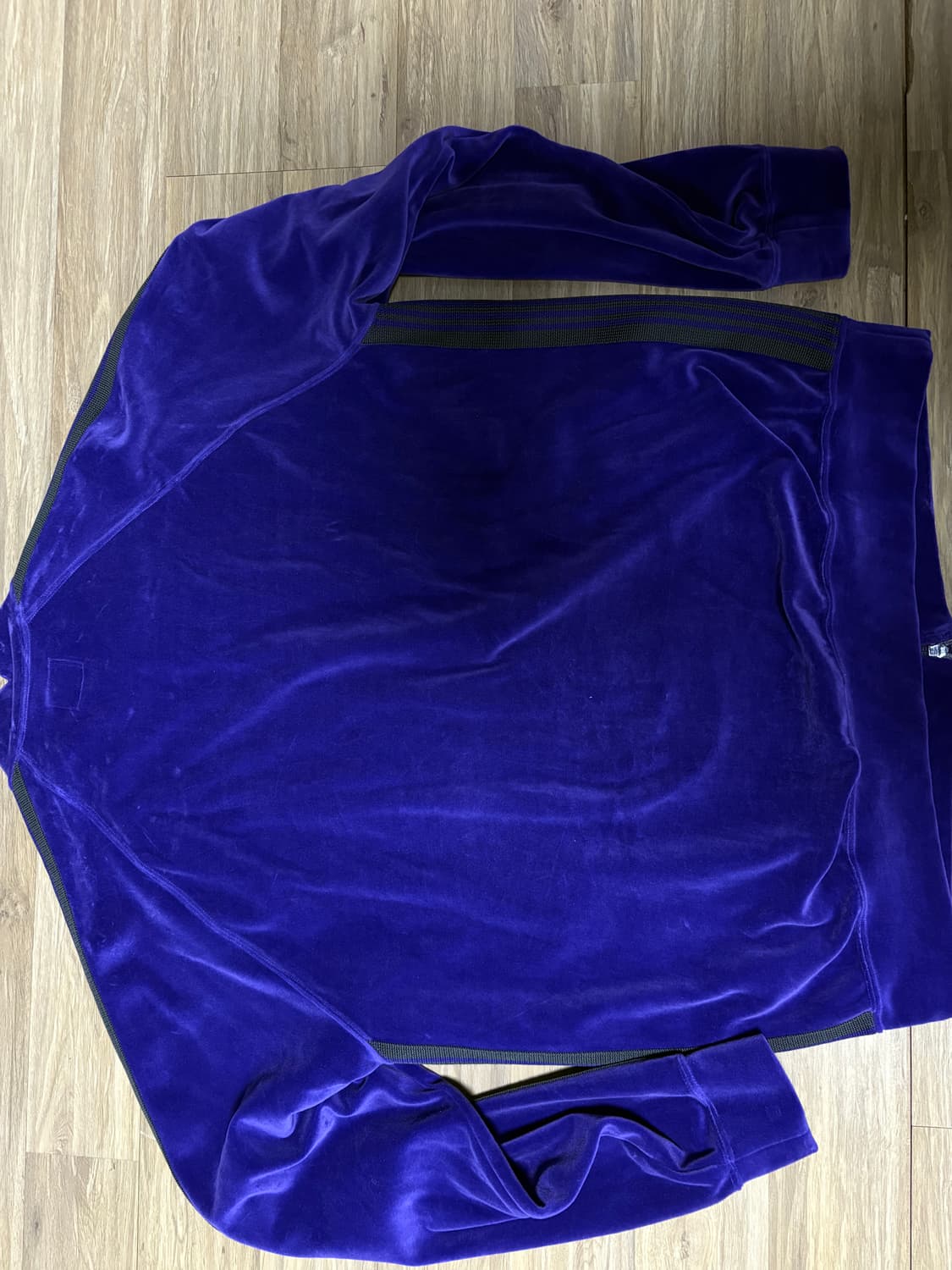 1회착)) 니들스 R.C 벨루어 퍼플 트랙 자켓 XL판매합니다 상품이미지4