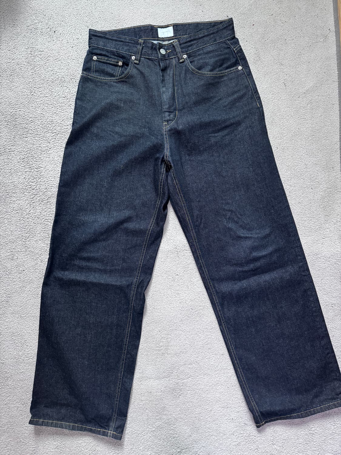 유스 와이드데님 원워시 M 상품이미지2