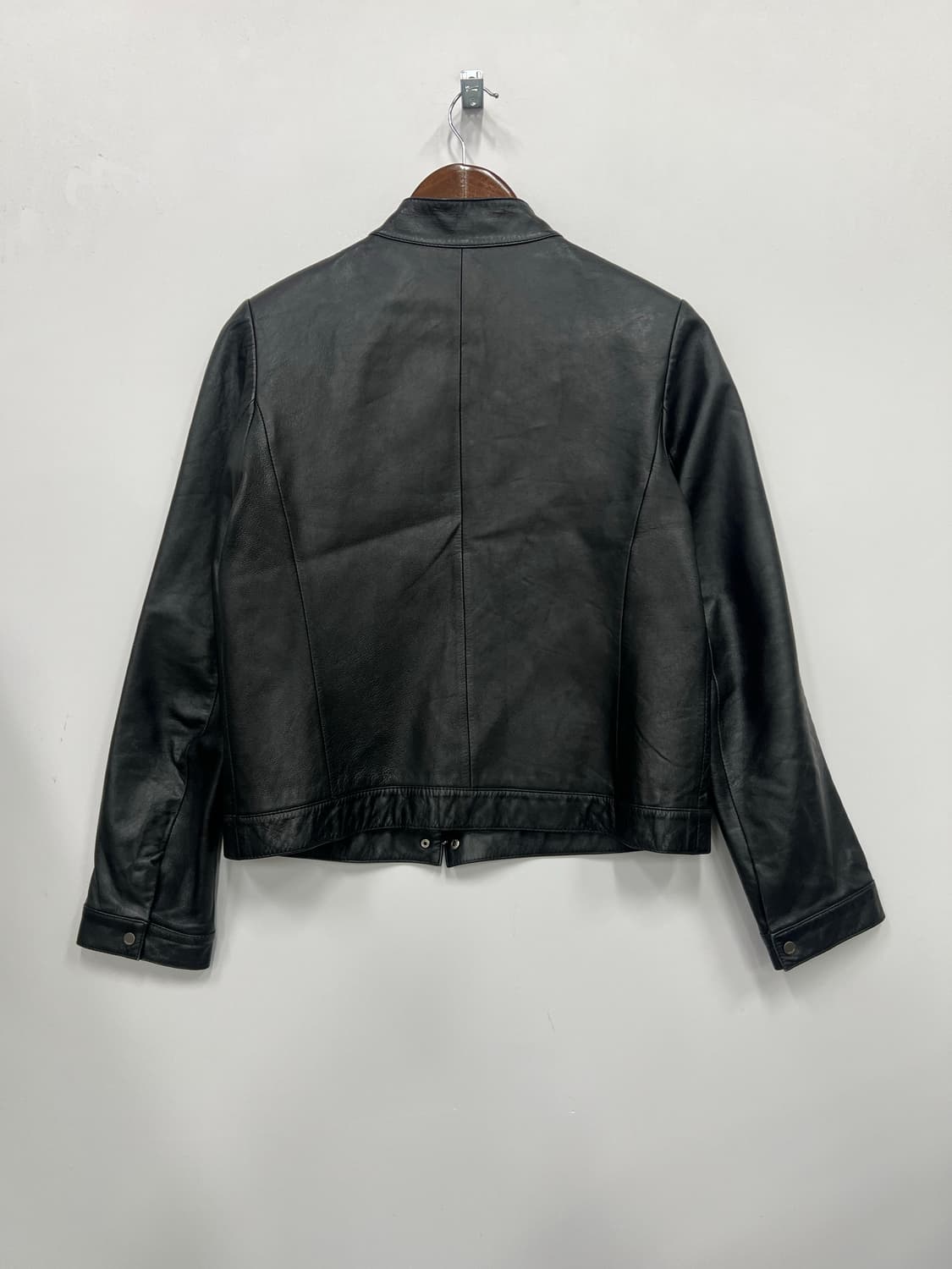 블랙 가죽 자켓  상품이미지4