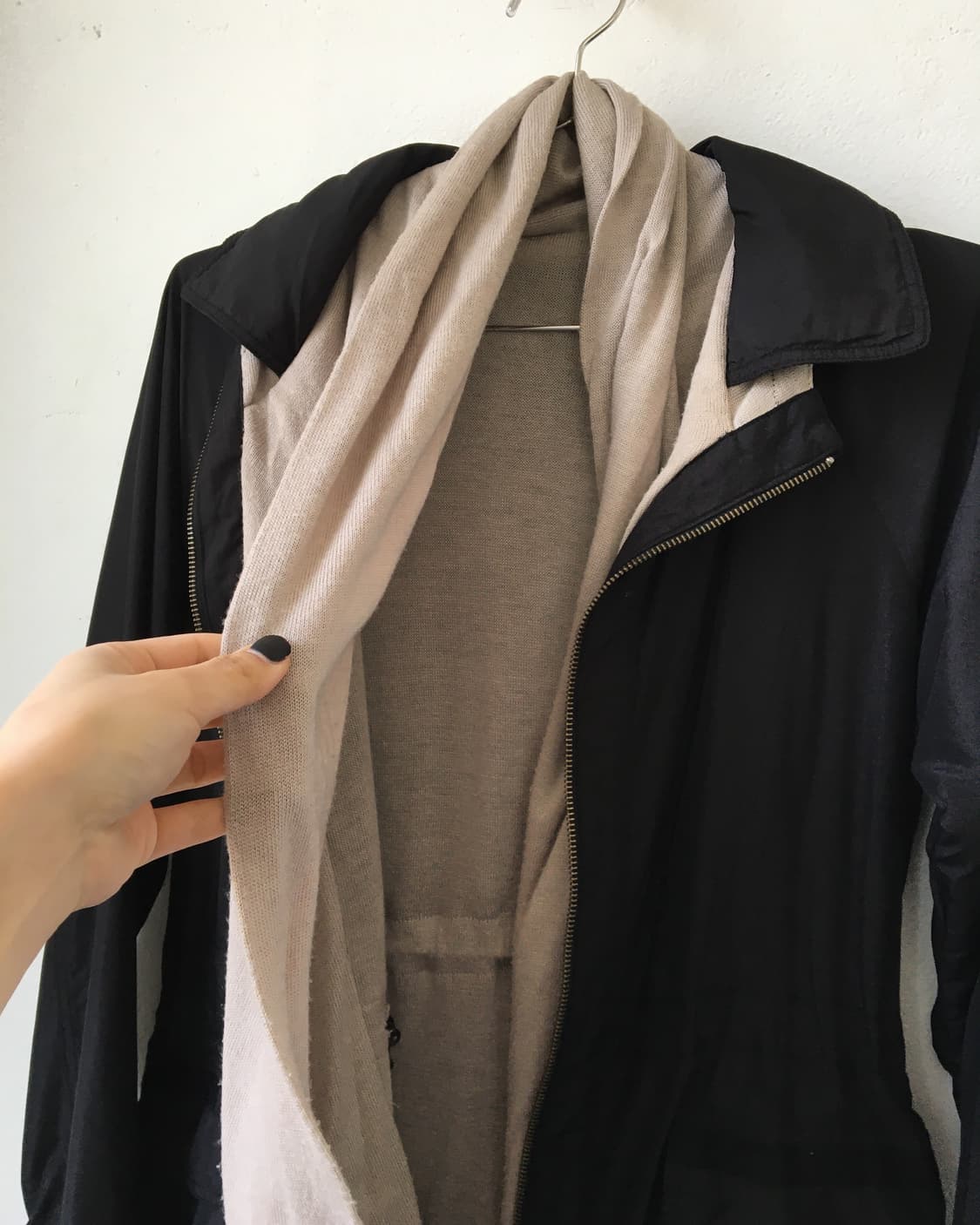 reversible Drape layered point jacket 상품이미지5