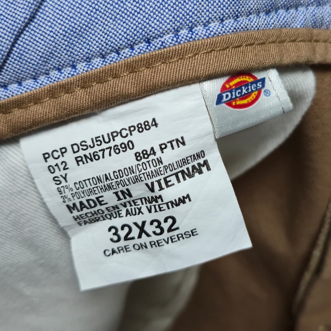 32) 새상품 디키즈 884 진베이지 치노팬츠 상품이미지4