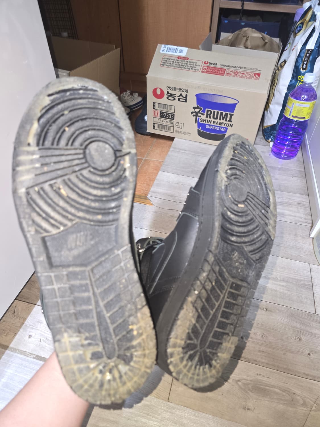 꼼데가르송 옴므플러스 조던 블랙 285사이즈 상품이미지5