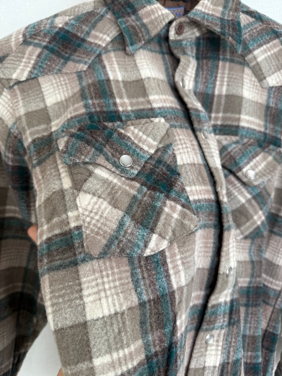 60~70s 펜들턴 울 웨스턴셔츠 usa 상품이미지4