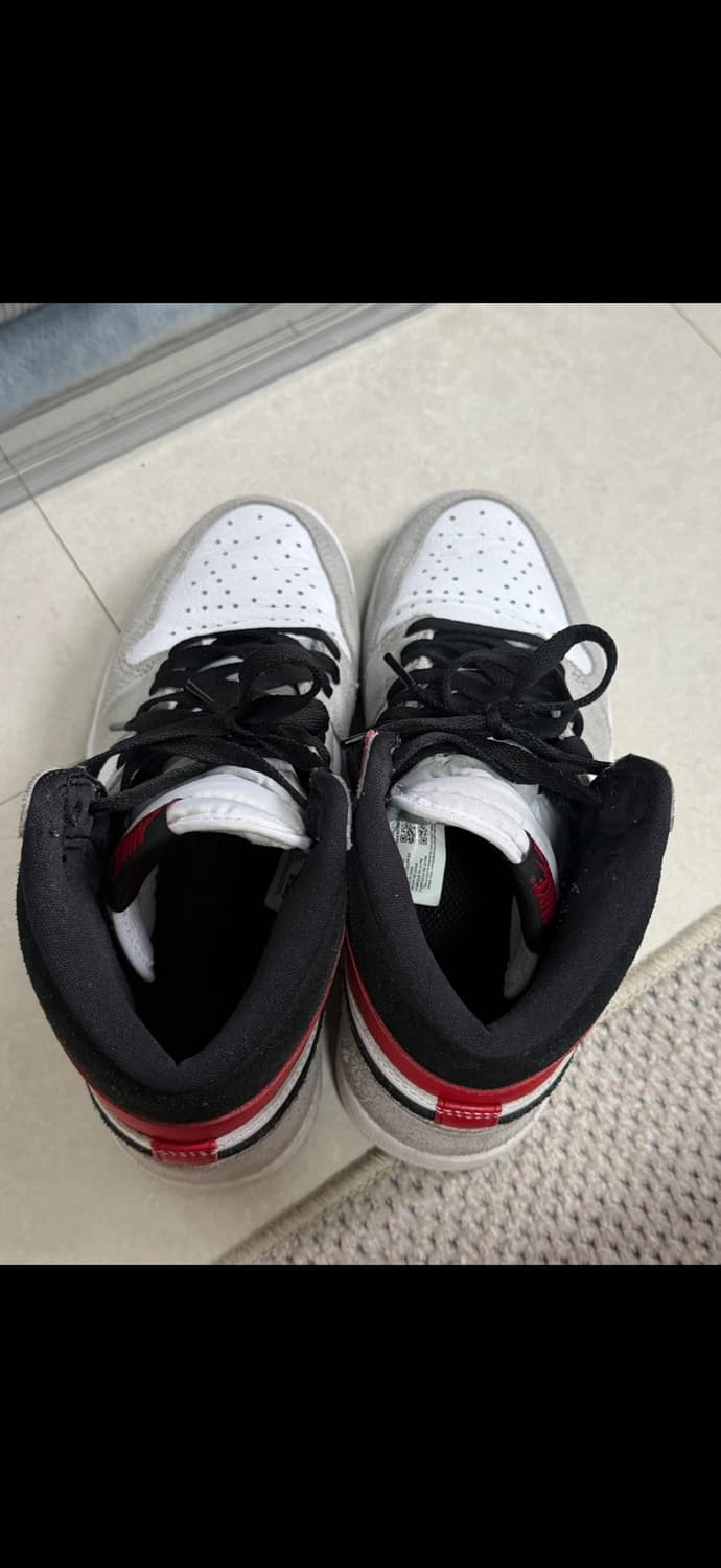 조던 1 레트로 하이 OG 라이트 스모크 그레이 260 상품이미지6