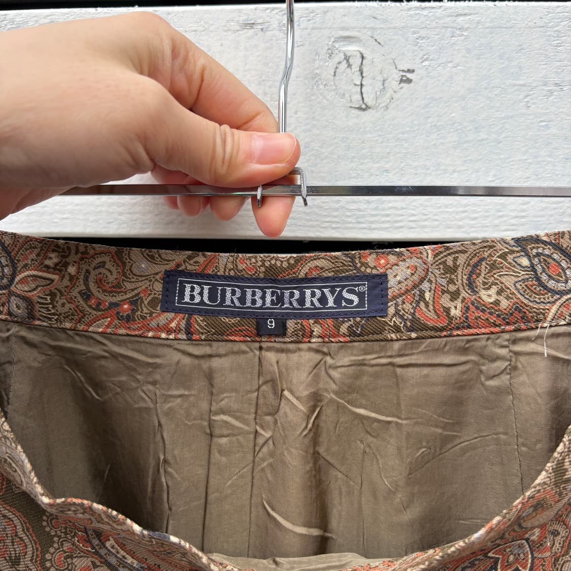 Burberry 90s 버버리 페이즐리 패턴 스커트 상품이미지4