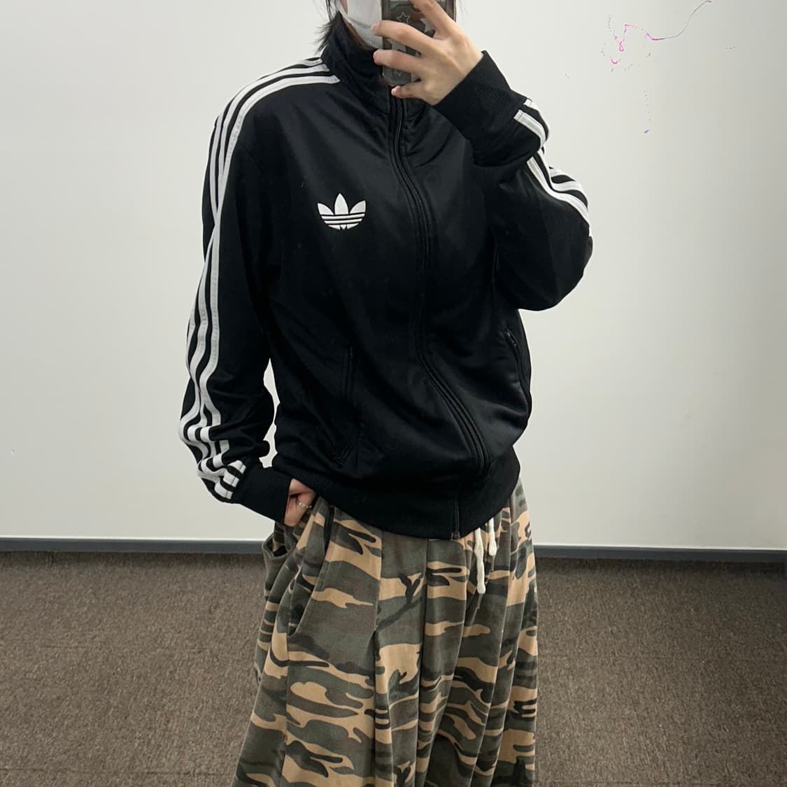 Adidas 아디다스 구형 흰검 파이어버드 트랙탑 져지 상품이미지2