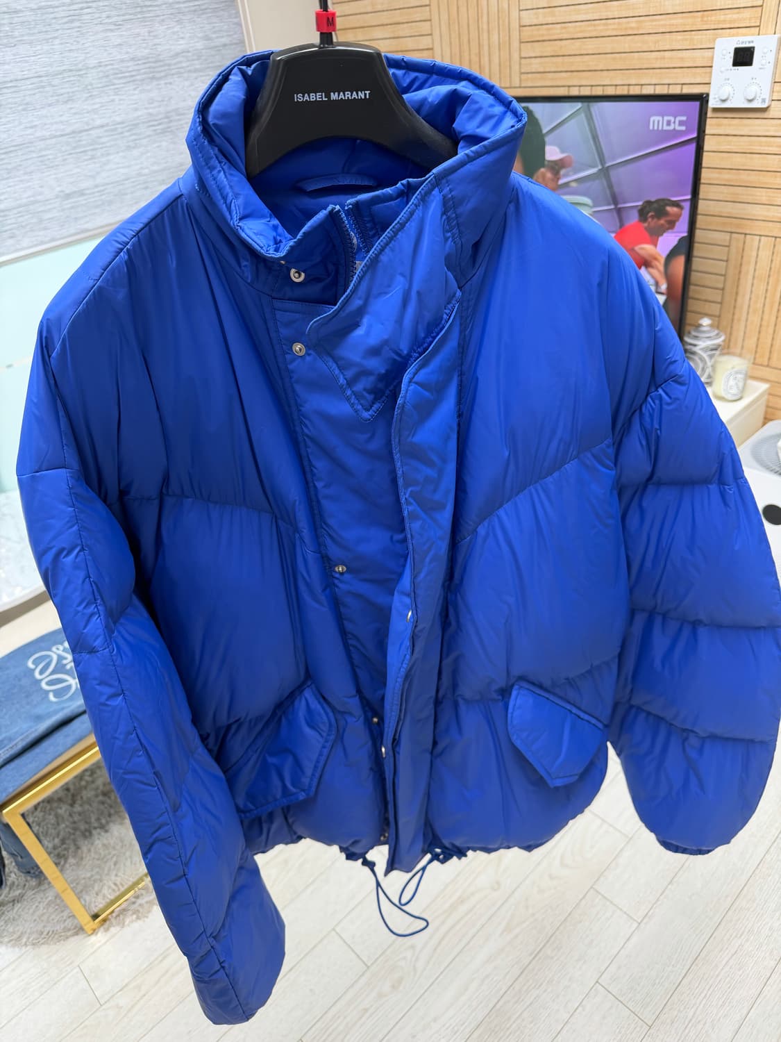 이자벨마랑 블루패딩점퍼 M(103~105느낌) 상품이미지1