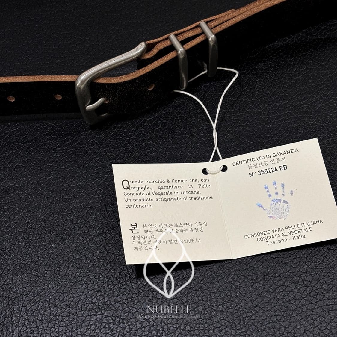 🌗 Vera pelle crack belt / 베라펠레 크랙 가죽 벨트 상품이미지5