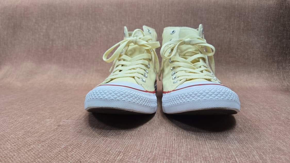 컨버스 일회착용 270mm-  척테일러 하이 연노랑 운동화 상품이미지3