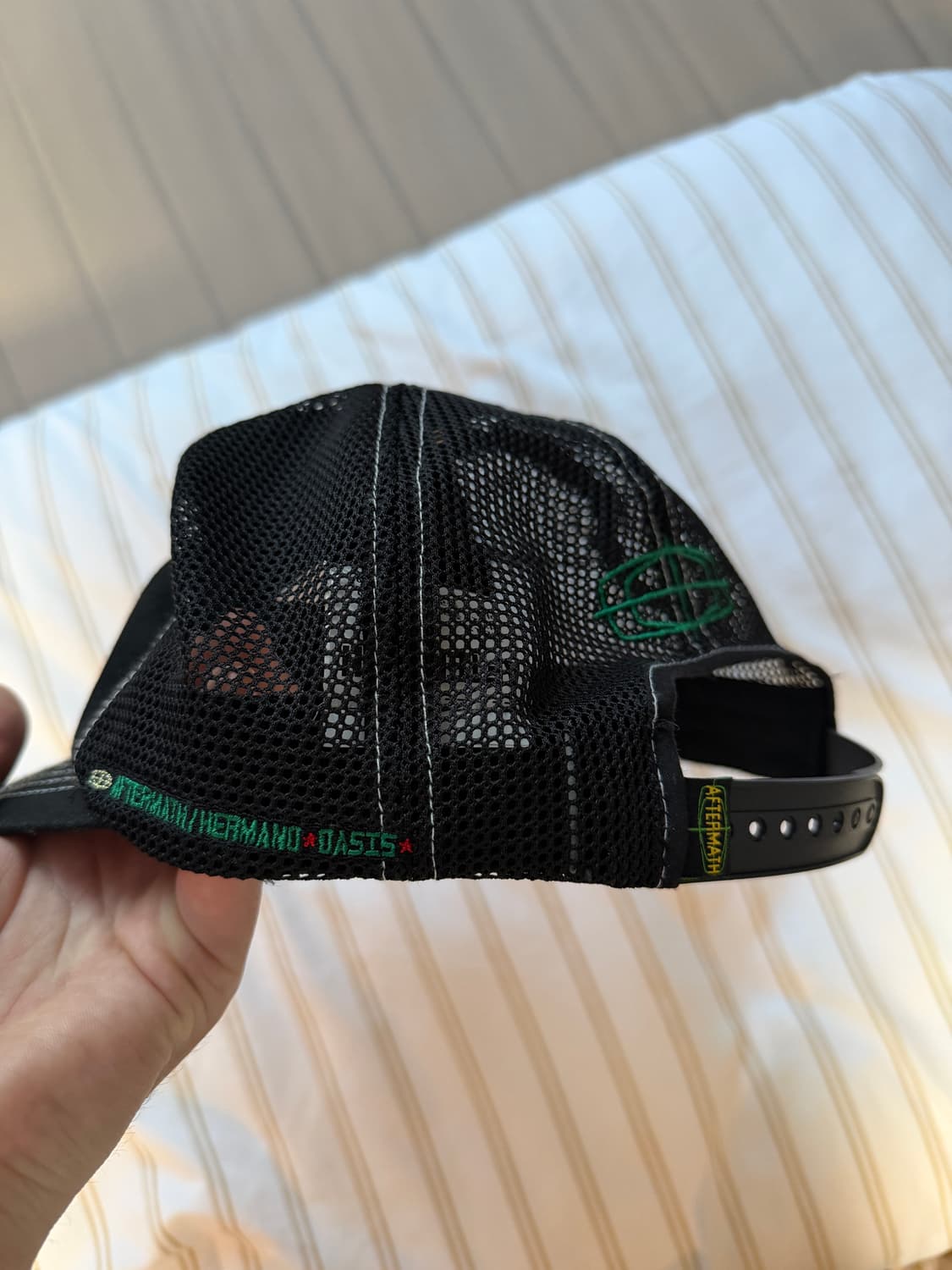 애프터매스 로고 메쉬 볼캡 블랙  상품이미지4
