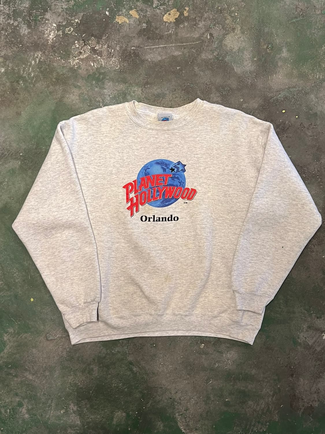 90's [XL] 플래닛할리우드 올란도 맨투맨 USA 메이드 빈티지 스웻 상품이미지1