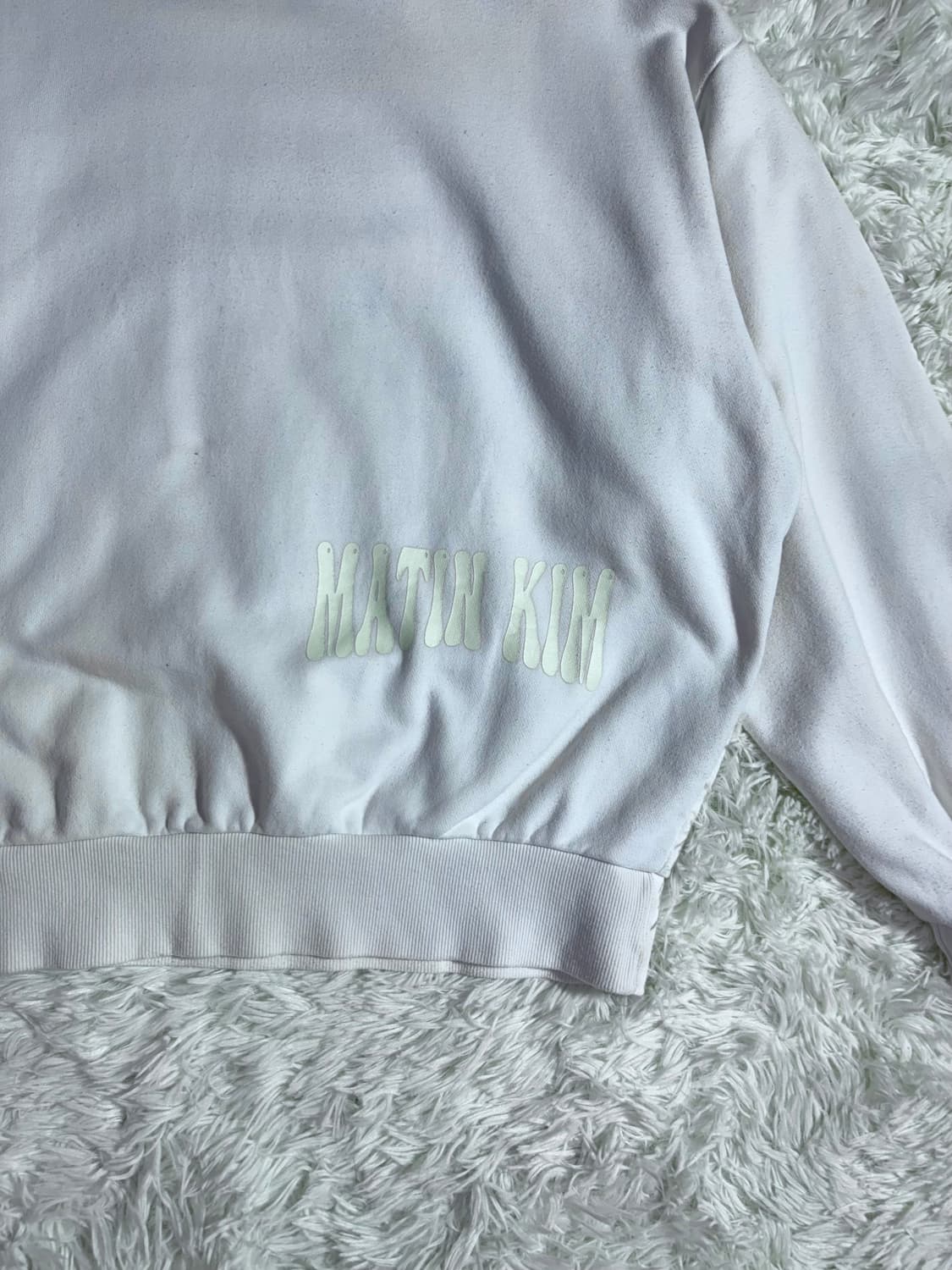 마땡킴 화이트 맨투맨  상품이미지5