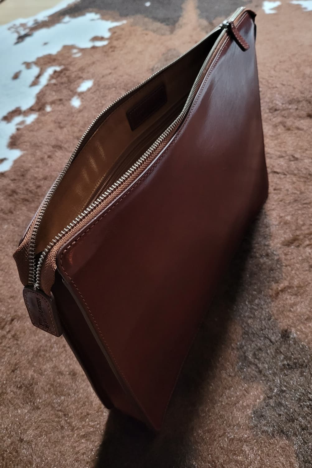 폴로 랄프로렌 남성용 소가죽 비지니스 파우치(40*29) 상품이미지3